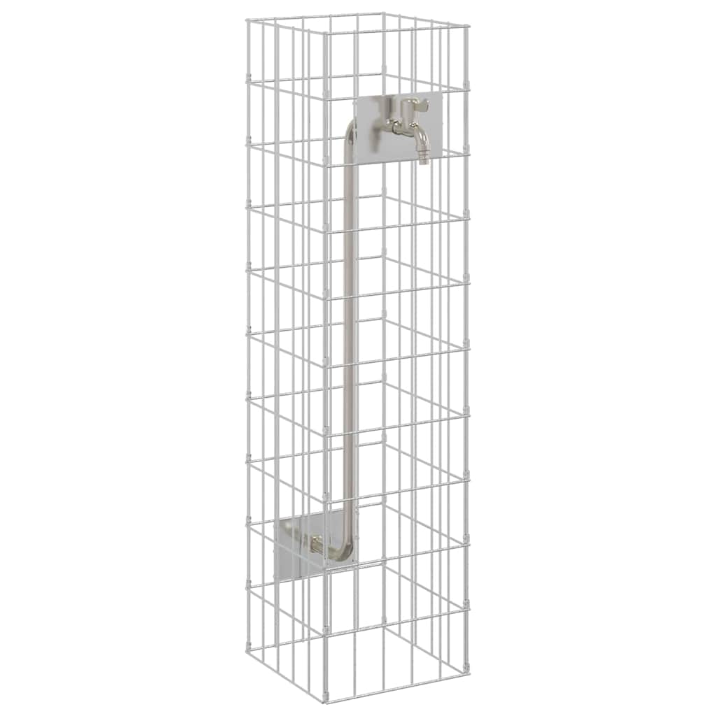 Gabion Kraan Zilver 25 x 25 x 100 cm Roestvrij staal is nu te koop bij PeponiXL, paradijselijk wonen!