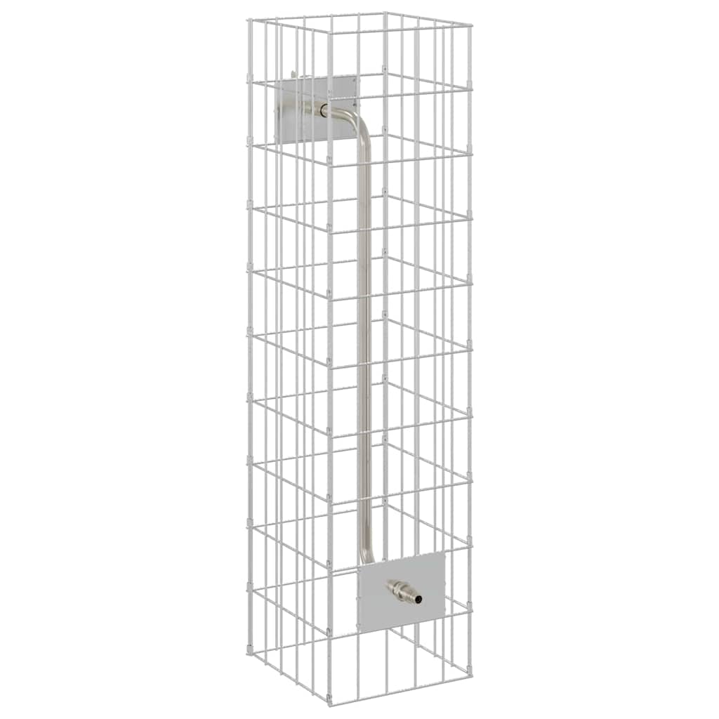 Gabion Kraan Zilver 25 x 25 x 100 cm Roestvrij staal is nu te koop bij PeponiXL, paradijselijk wonen!