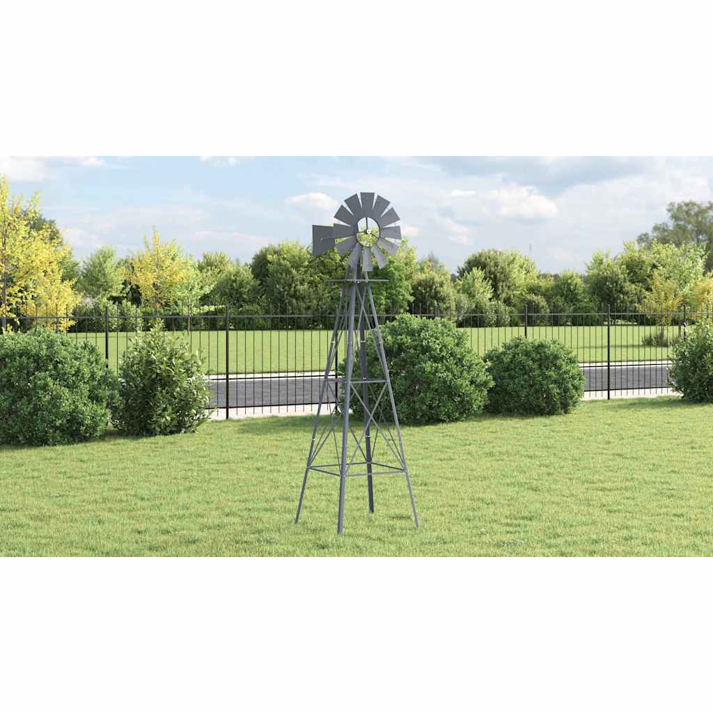 Windmolen Grijs 84 x 68 x 245 cm IJzer is nu te koop bij PeponiXL, paradijselijk wonen!