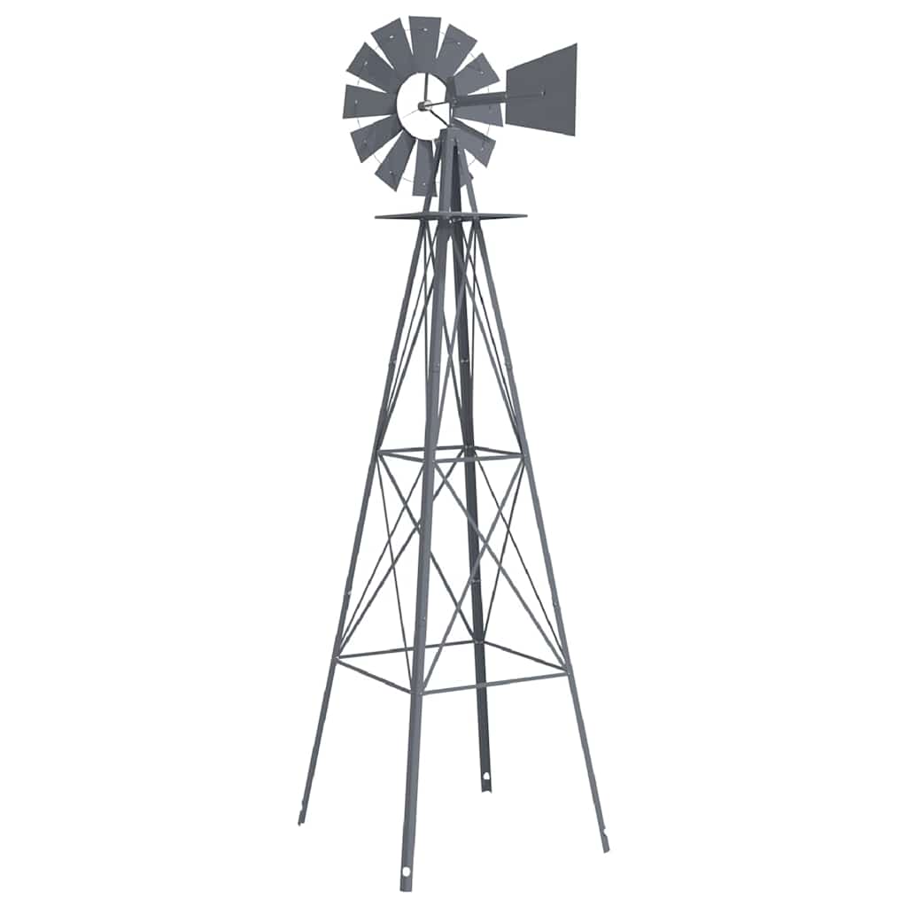 Windmolen Grijs 84 x 68 x 245 cm IJzer is nu te koop bij PeponiXL, paradijselijk wonen!