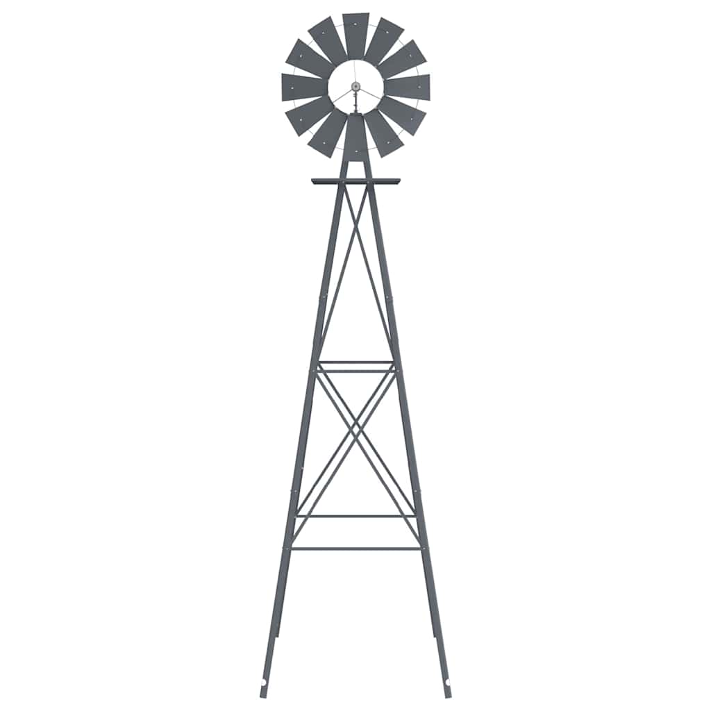 Windmolen Grijs 84 x 68 x 245 cm IJzer is nu te koop bij PeponiXL, paradijselijk wonen!