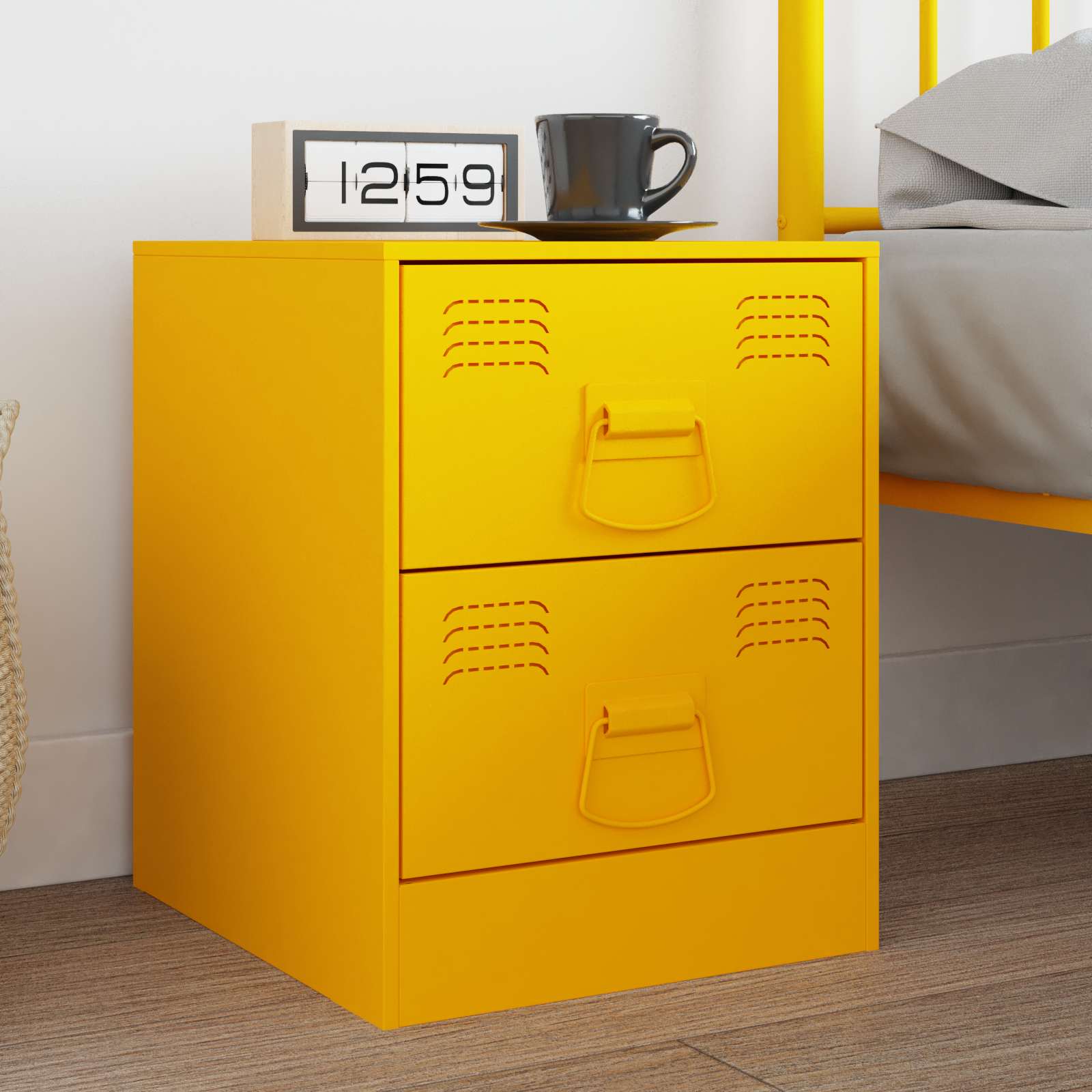 Kast Handvatten 2 pcs Mosterdgeel 85 x 45 mm Metaal is nu te koop bij PeponiXL, paradijselijk wonen!