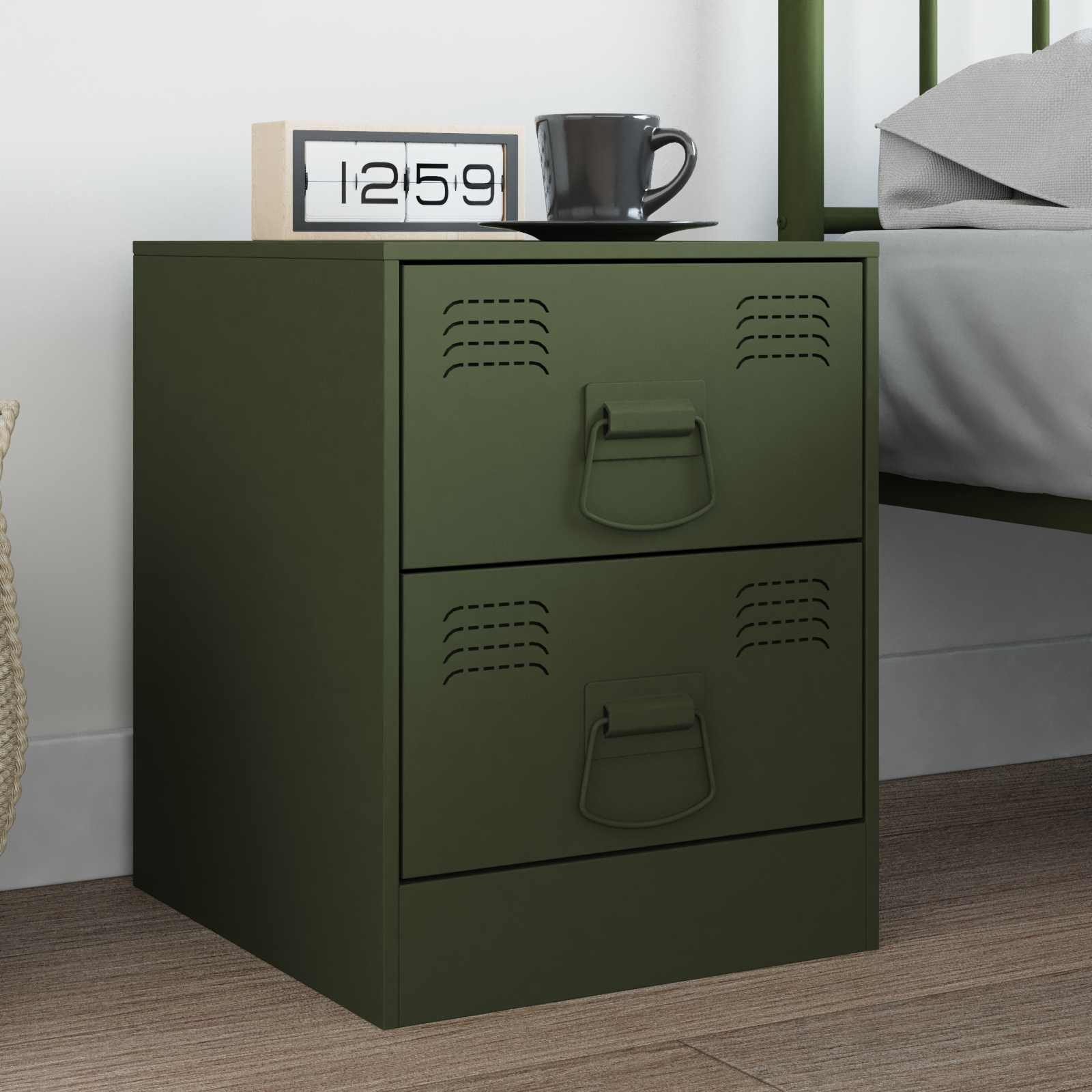 Kast Handvatten 12 pcs Olijf Groen 85 x 45 mm Metaal is nu te koop bij PeponiXL, paradijselijk wonen!