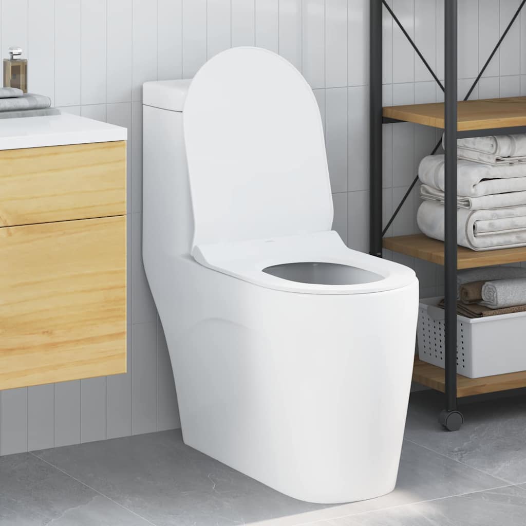Toiletzitting Verstelbaar Wit 50 x 36,5 x 5 cm Polypropyleen is nu te koop bij PeponiXL, paradijselijk wonen!