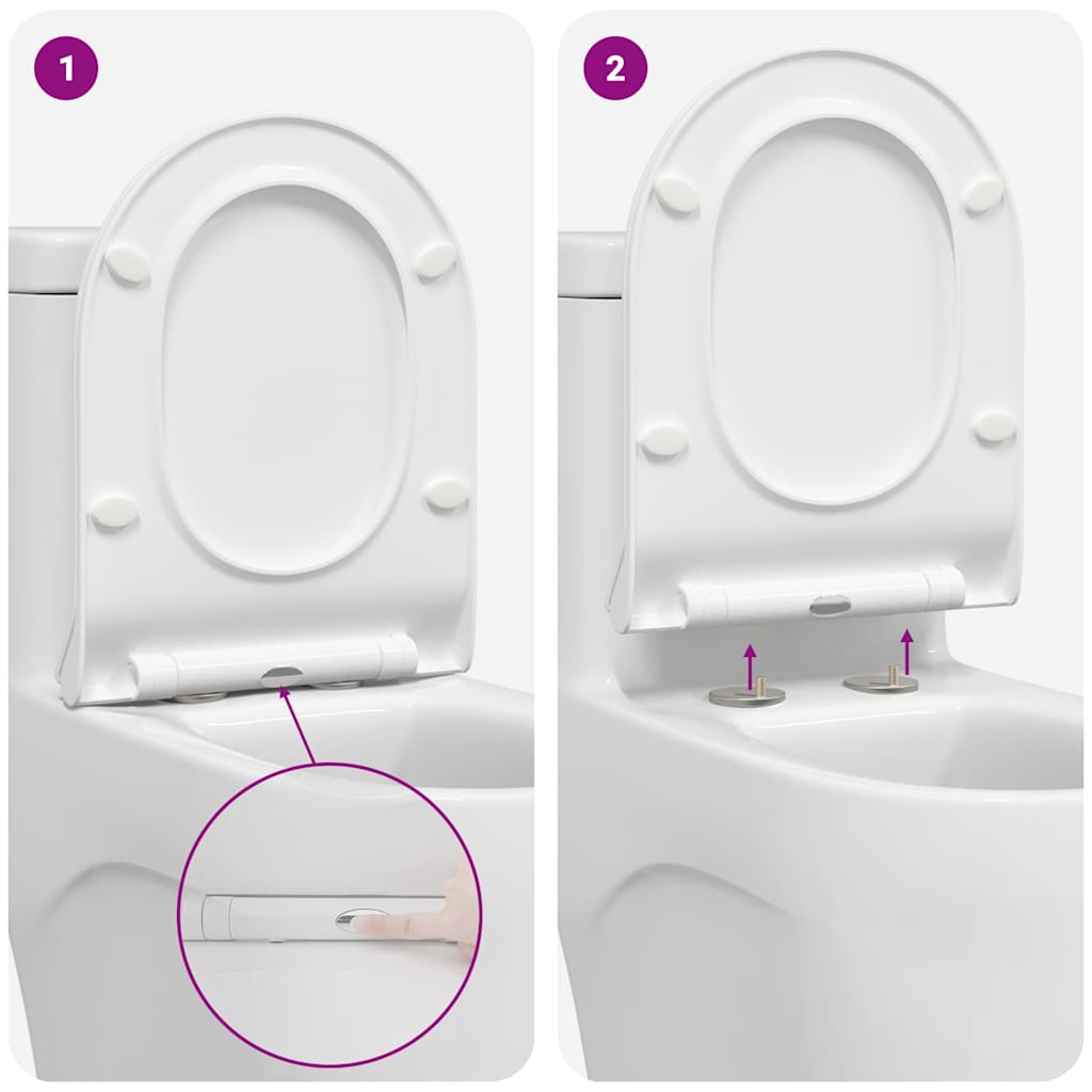 Toiletzitting Verstelbaar Wit 50 x 36,5 x 5 cm Polypropyleen is nu te koop bij PeponiXL, paradijselijk wonen!