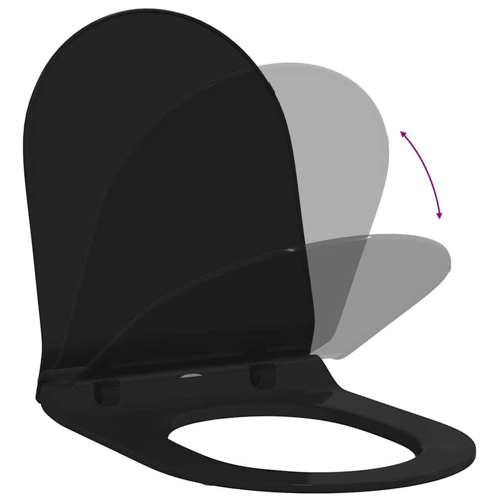 Toiletzitting Verstelbaar Zwart 48,5 x 36 x 5 cm Polypropyleen is nu te koop bij PeponiXL, paradijselijk wonen!