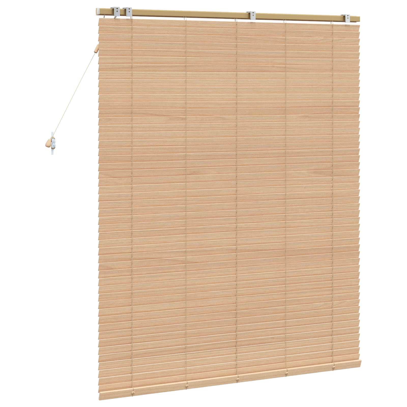 Jaloezie Eiken Look 125 x 160 cm 35 mm Massief Paulowniahout is nu te koop bij PeponiXL, paradijselijk wonen!