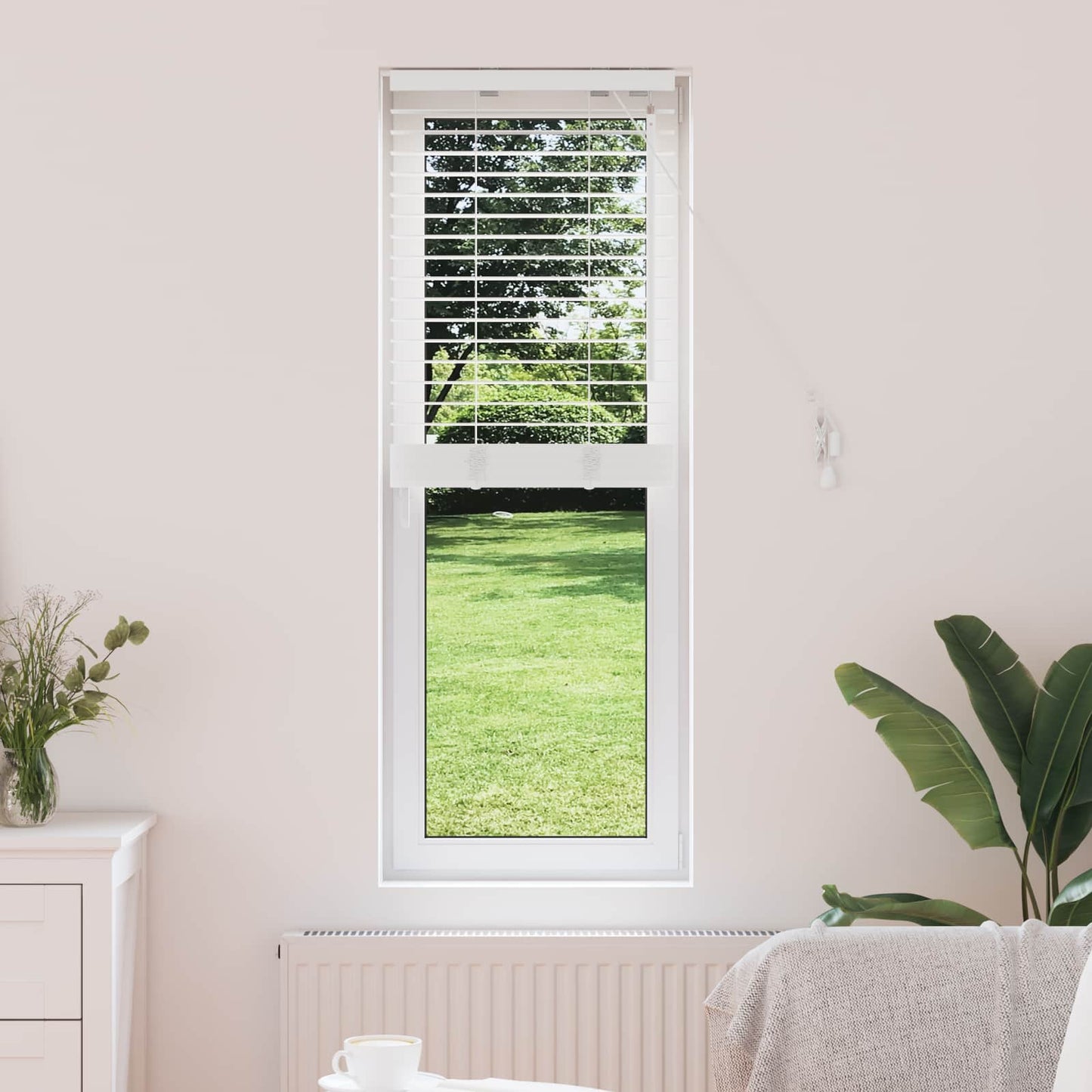 Jaloezie Wit 45 x 130 cm 35 mm Massief Paulowniahout is nu te koop bij PeponiXL, paradijselijk wonen!