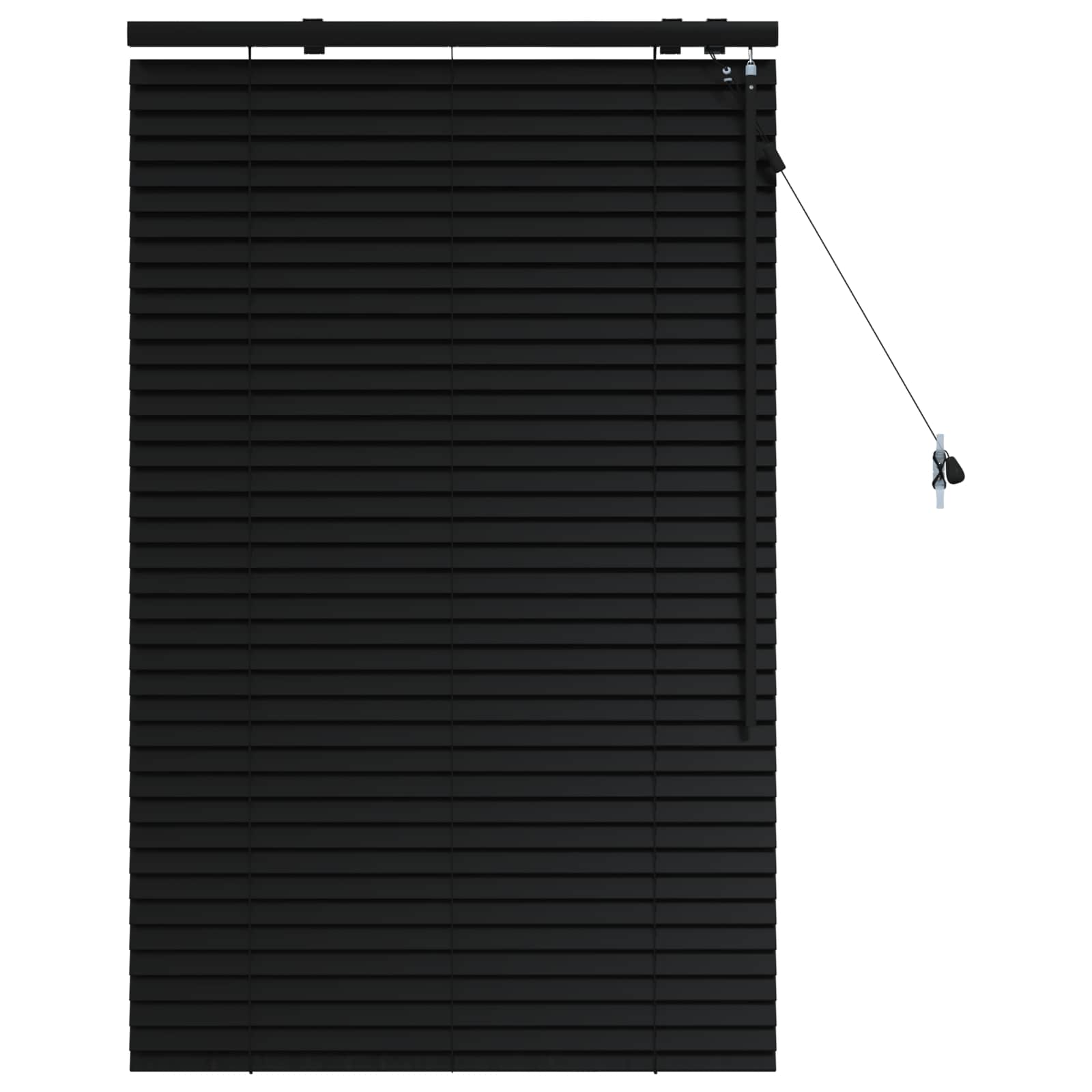 Jaloezie Zwart 70 x 130 cm 35 mm Massief Paulowniahout is nu te koop bij PeponiXL, paradijselijk wonen!