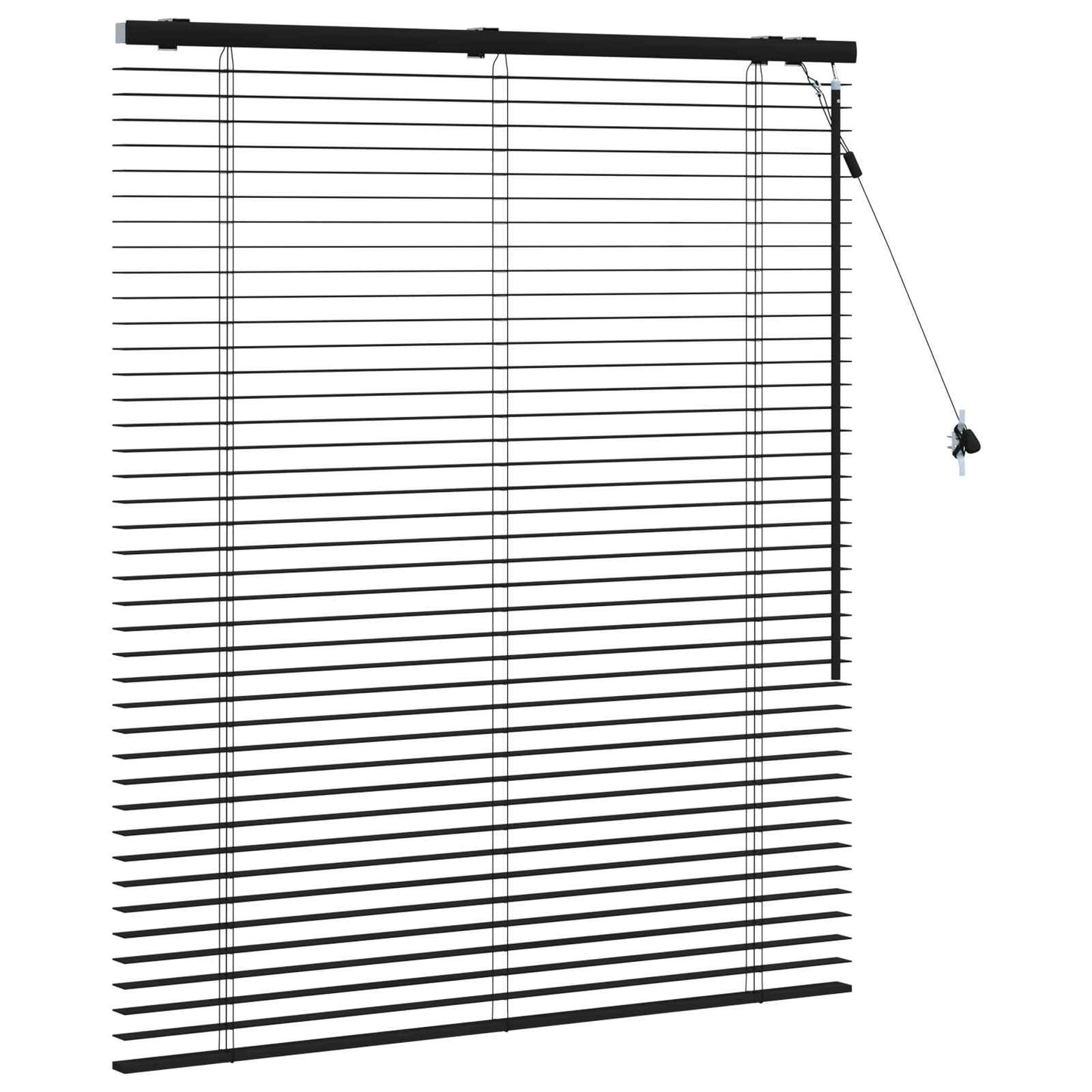 Jaloezie Zwart 105 x 130 cm 35 mm Massief Paulowniahout is nu te koop bij PeponiXL, paradijselijk wonen!