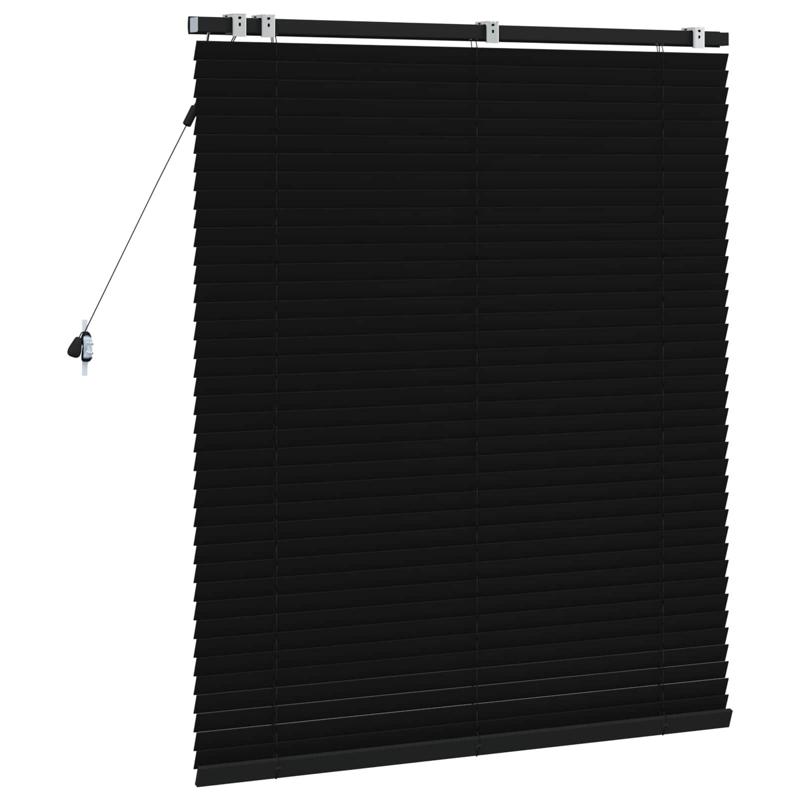 Jaloezie Zwart 110 x 130 cm 35 mm Massief Paulowniahout is nu te koop bij PeponiXL, paradijselijk wonen!