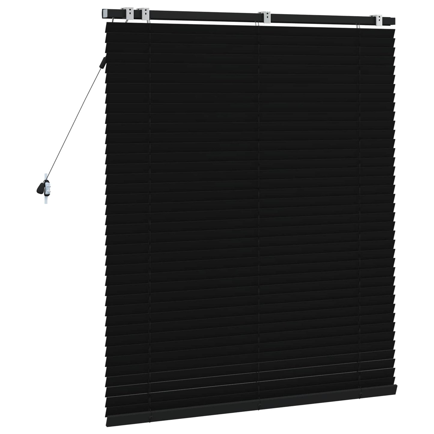 Jaloezie Zwart 120 x 130 cm 35 mm Massief Paulowniahout is nu te koop bij PeponiXL, paradijselijk wonen!