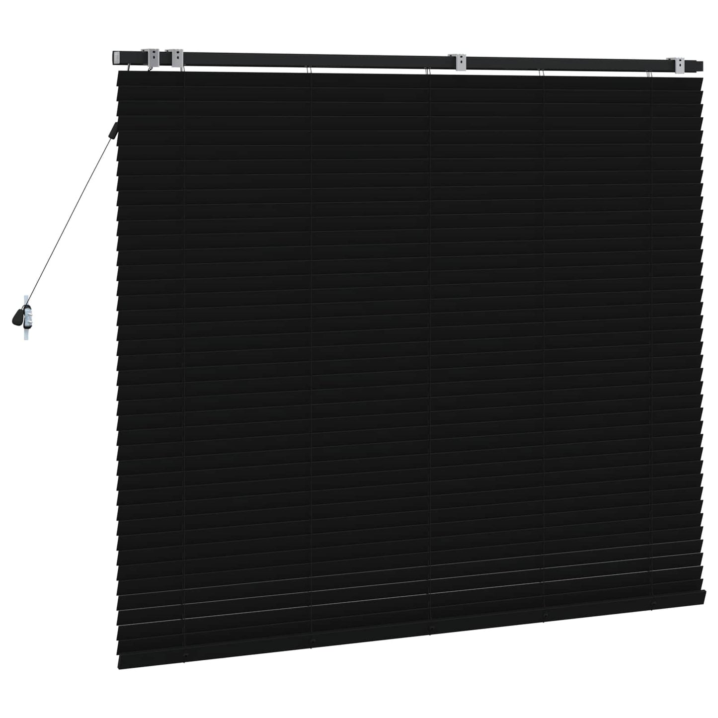 Jaloezie Zwart 130 x 130 cm 35 mm Massief Paulowniahout is nu te koop bij PeponiXL, paradijselijk wonen!