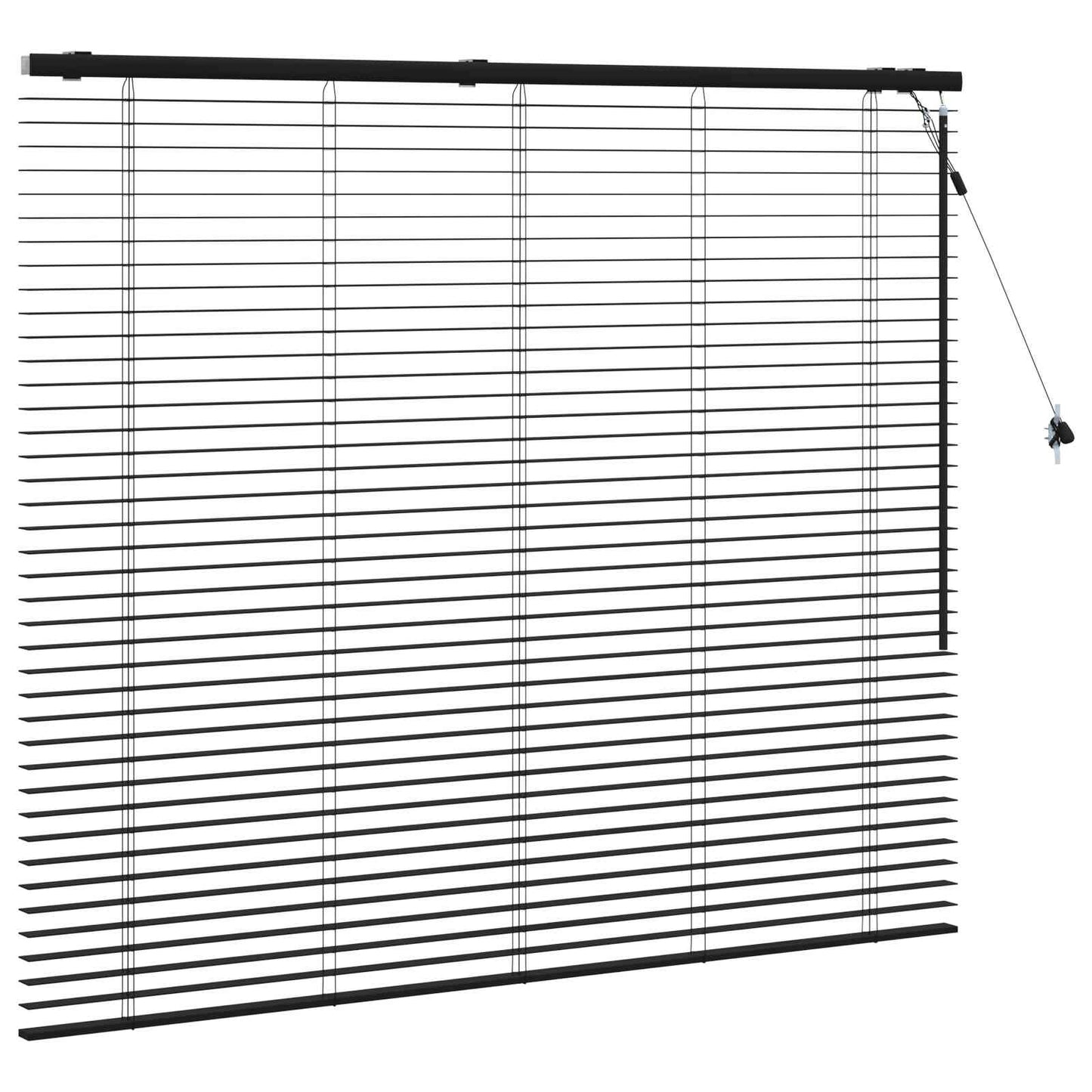 Jaloezie Zwart 135 x 130 cm 35 mm Massief Paulowniahout is nu te koop bij PeponiXL, paradijselijk wonen!