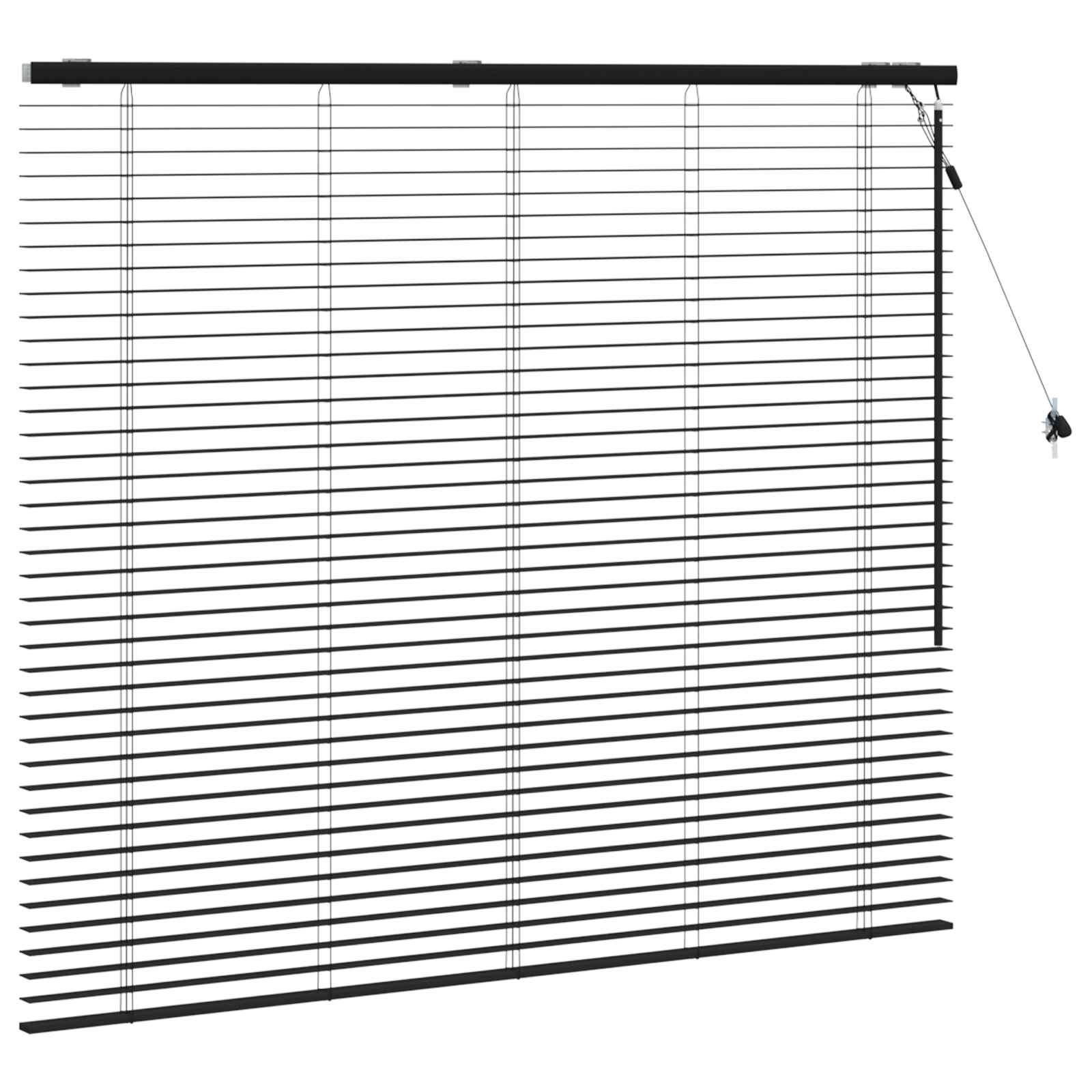 Jaloezie Zwart 155 x 130 cm 35 mm Massief Paulowniahout is nu te koop bij PeponiXL, paradijselijk wonen!
