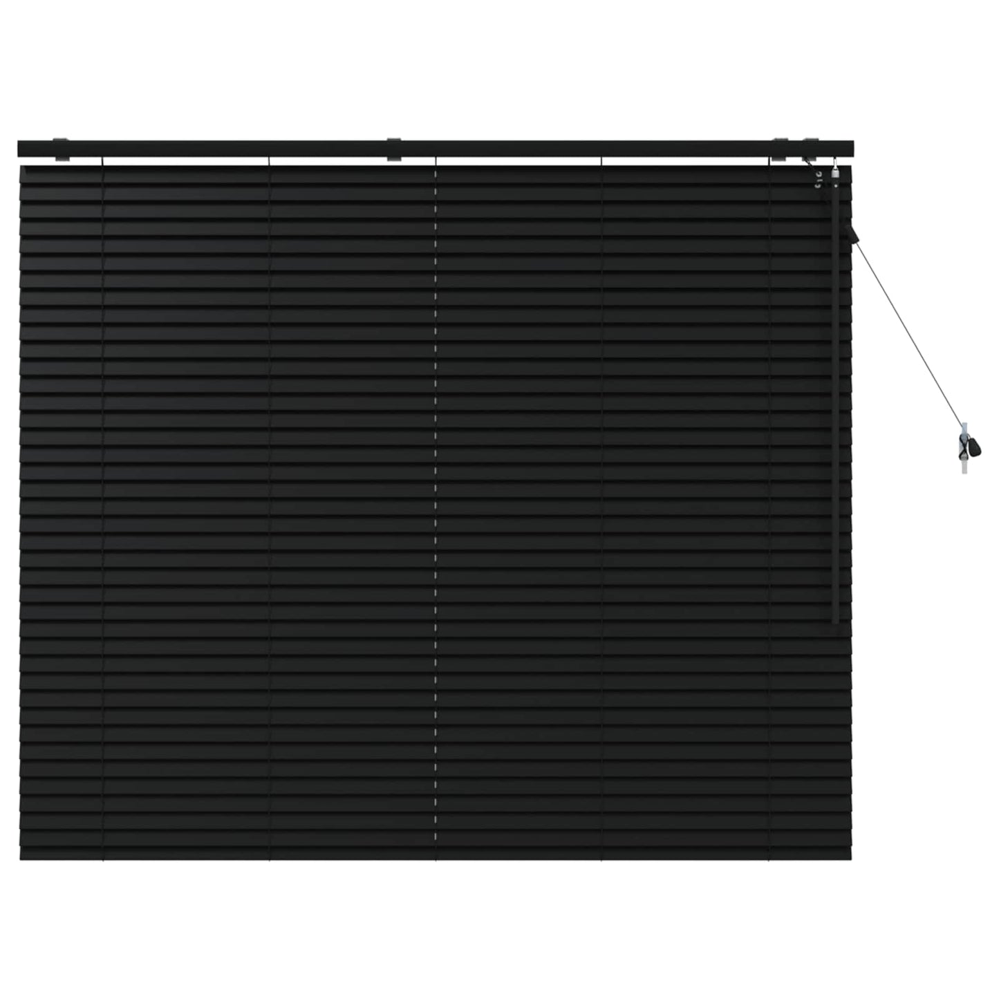 Jaloezie Zwart 155 x 130 cm 35 mm Massief Paulowniahout is nu te koop bij PeponiXL, paradijselijk wonen!