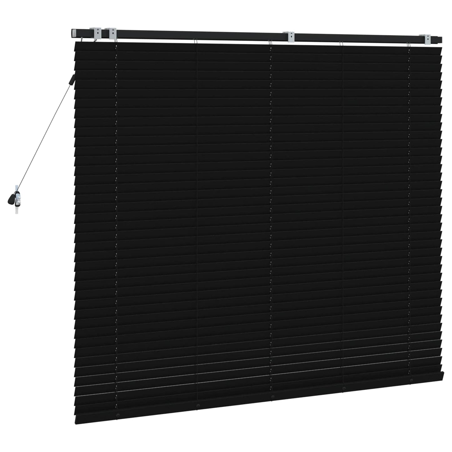 Jaloezie Zwart 160 x 130 cm 35 mm Massief Paulowniahout is nu te koop bij PeponiXL, paradijselijk wonen!