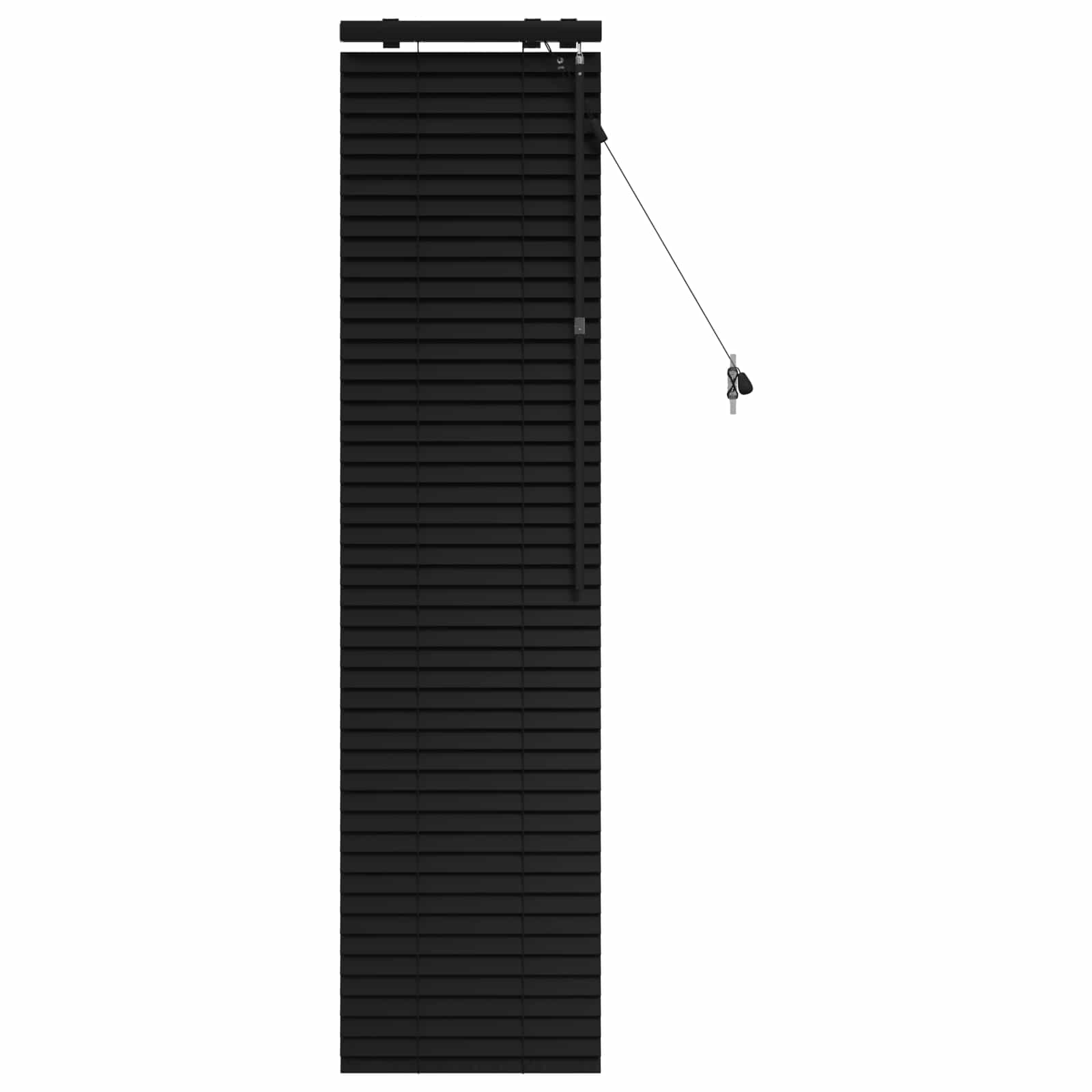 Jaloezie Zwart 50 x 160 cm 35 mm Massief Paulowniahout is nu te koop bij PeponiXL, paradijselijk wonen!