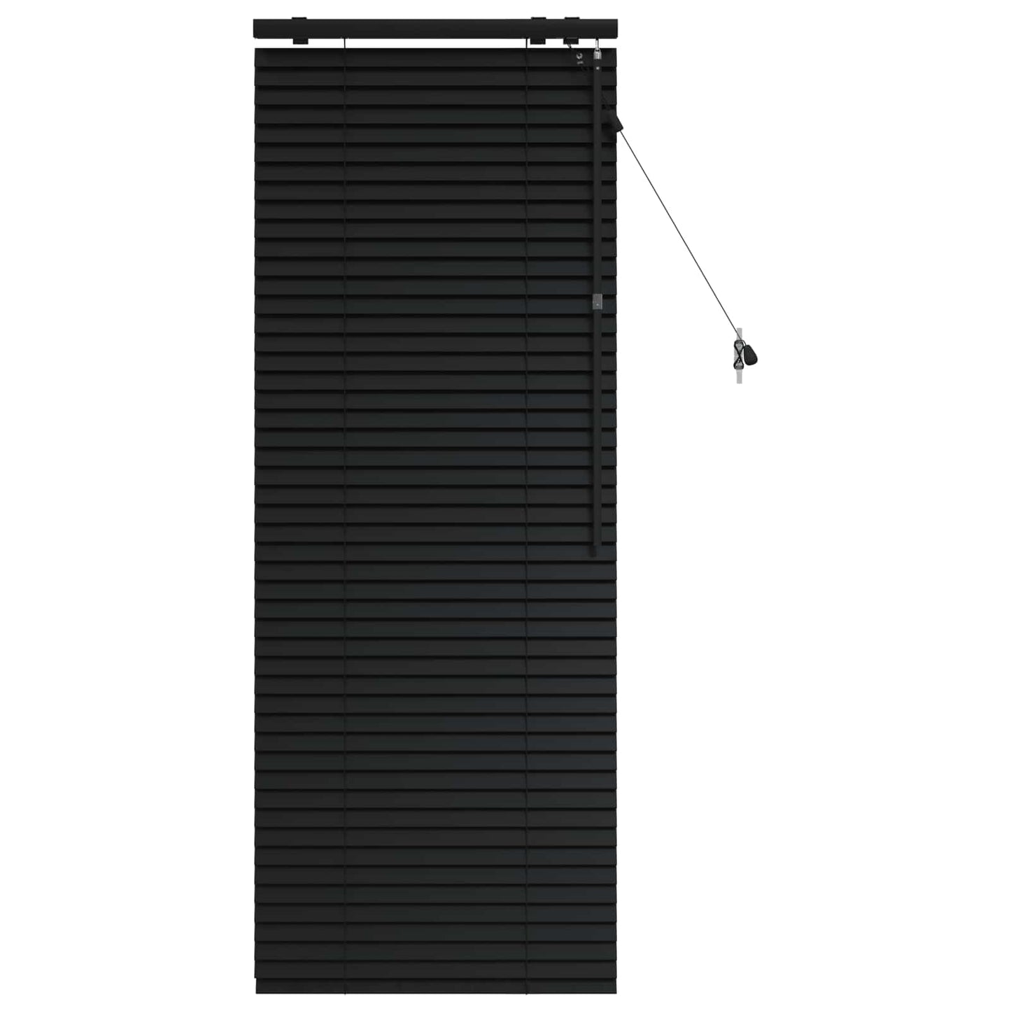 Jaloezie Zwart 55 x 160 cm 35 mm Massief Paulowniahout is nu te koop bij PeponiXL, paradijselijk wonen!