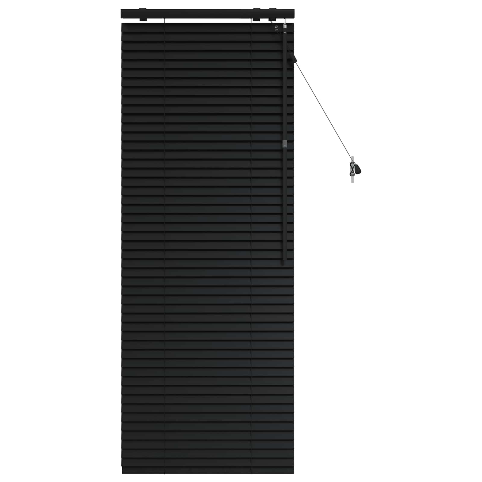Jaloezie Zwart 55 x 160 cm 35 mm Massief Paulowniahout is nu te koop bij PeponiXL, paradijselijk wonen!