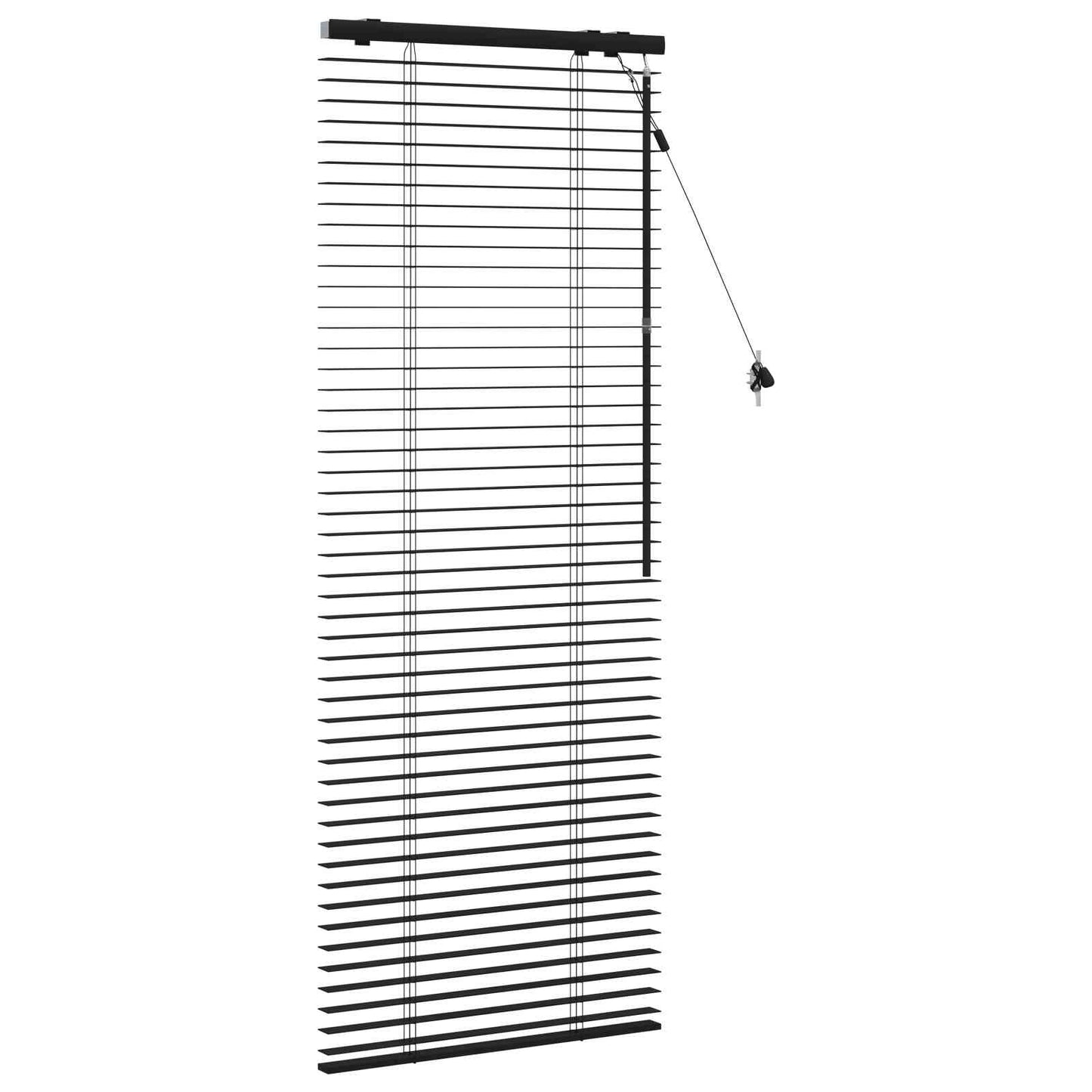 Jaloezie Zwart 60 x 160 cm 35 mm Massief Paulowniahout is nu te koop bij PeponiXL, paradijselijk wonen!
