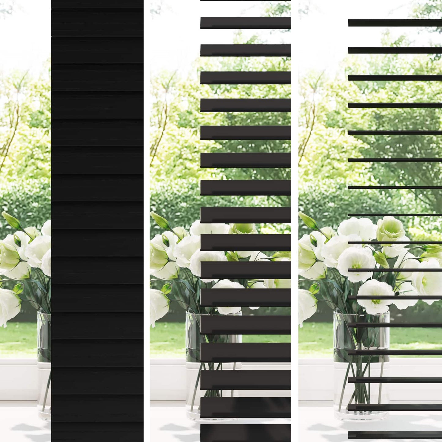 Jaloezie Zwart 85 x 160 cm 35 mm Massief Paulowniahout is nu te koop bij PeponiXL, paradijselijk wonen!