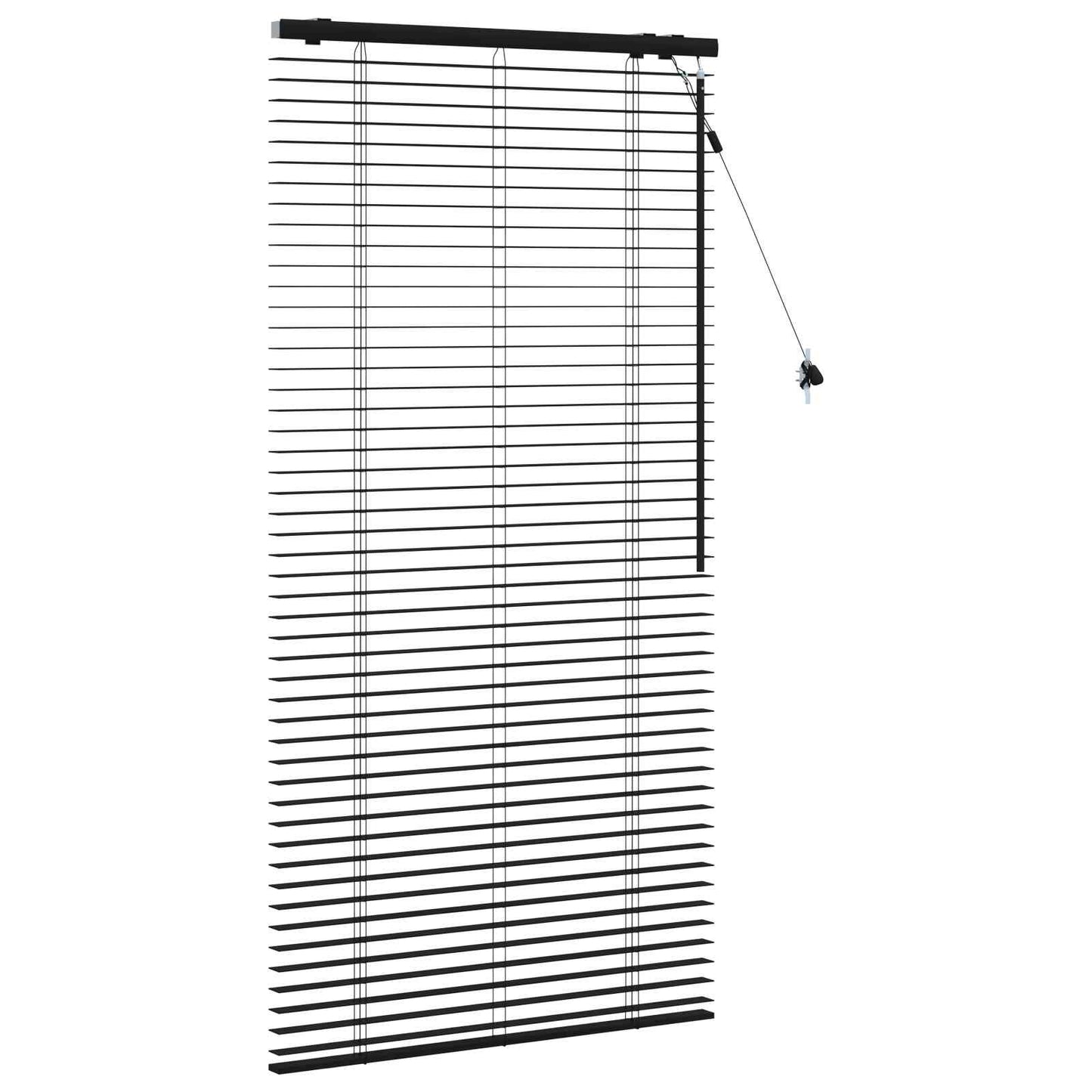 Jaloezie Zwart 85 x 160 cm 35 mm Massief Paulowniahout is nu te koop bij PeponiXL, paradijselijk wonen!