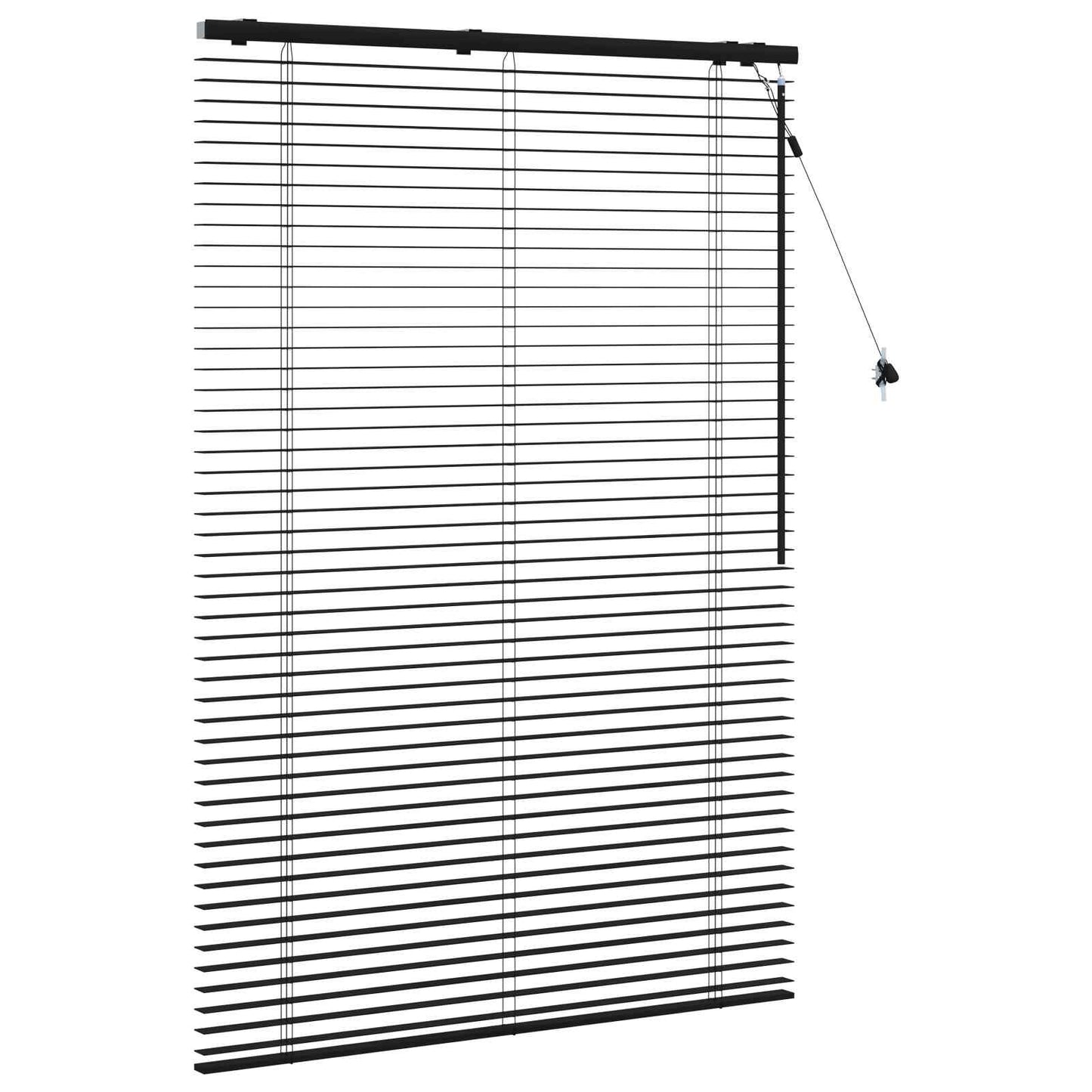 Jaloezie Zwart 110 x 160 cm 35 mm Massief Paulowniahout is nu te koop bij PeponiXL, paradijselijk wonen!