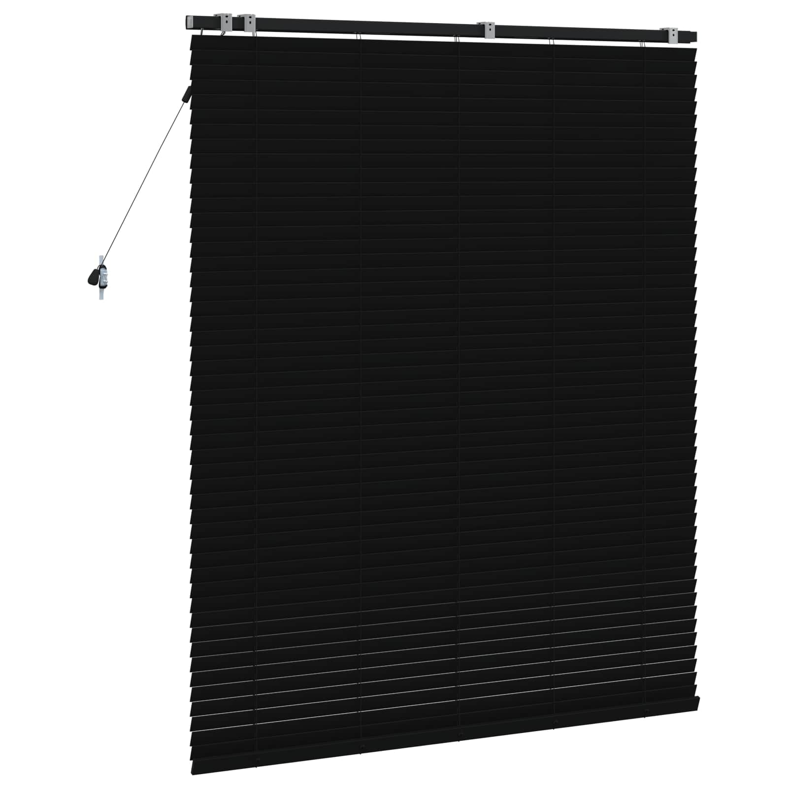 Jaloezie Zwart 125 x 160 cm 35 mm Massief Paulowniahout is nu te koop bij PeponiXL, paradijselijk wonen!