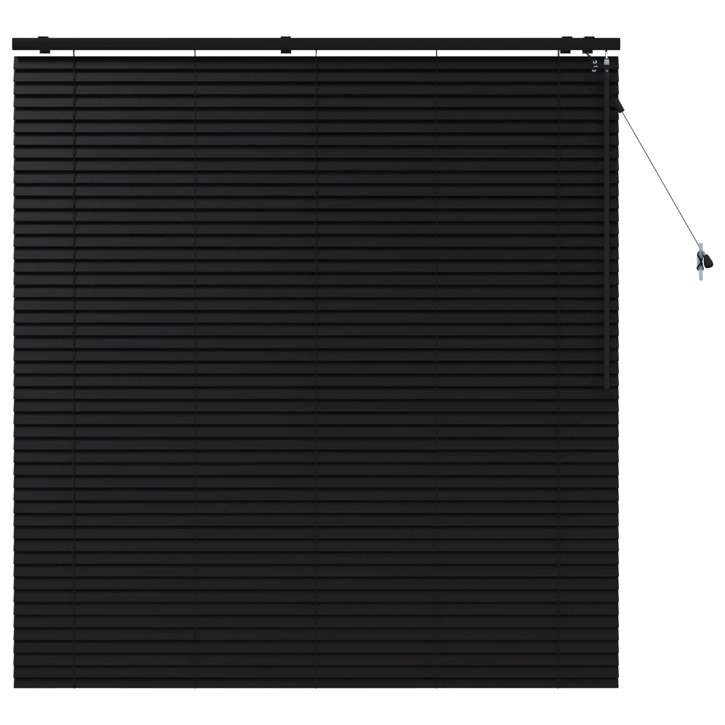 Jaloezie Zwart 150 x 160 cm 35 mm Massief Paulowniahout is nu te koop bij PeponiXL, paradijselijk wonen!