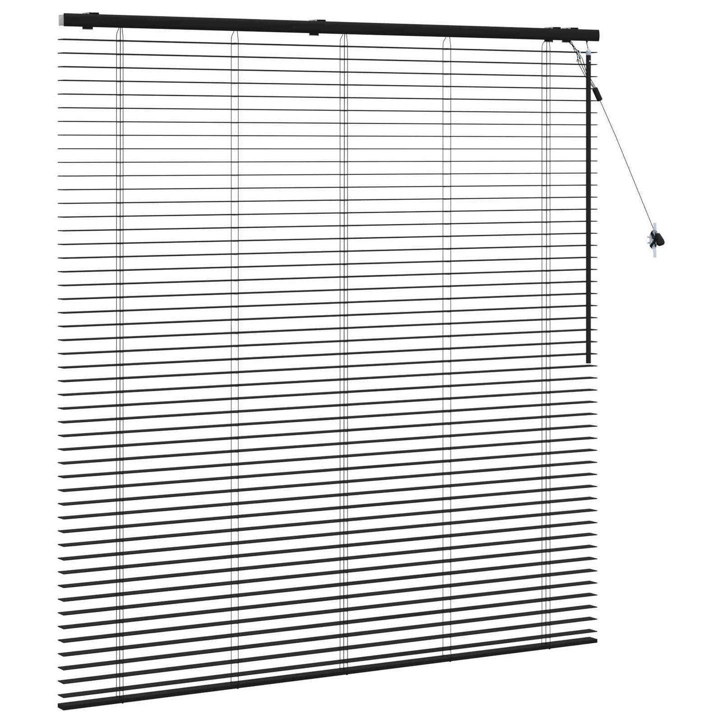 Jaloezie Zwart 160 x 160 cm 35 mm Massief Paulowniahout is nu te koop bij PeponiXL, paradijselijk wonen!