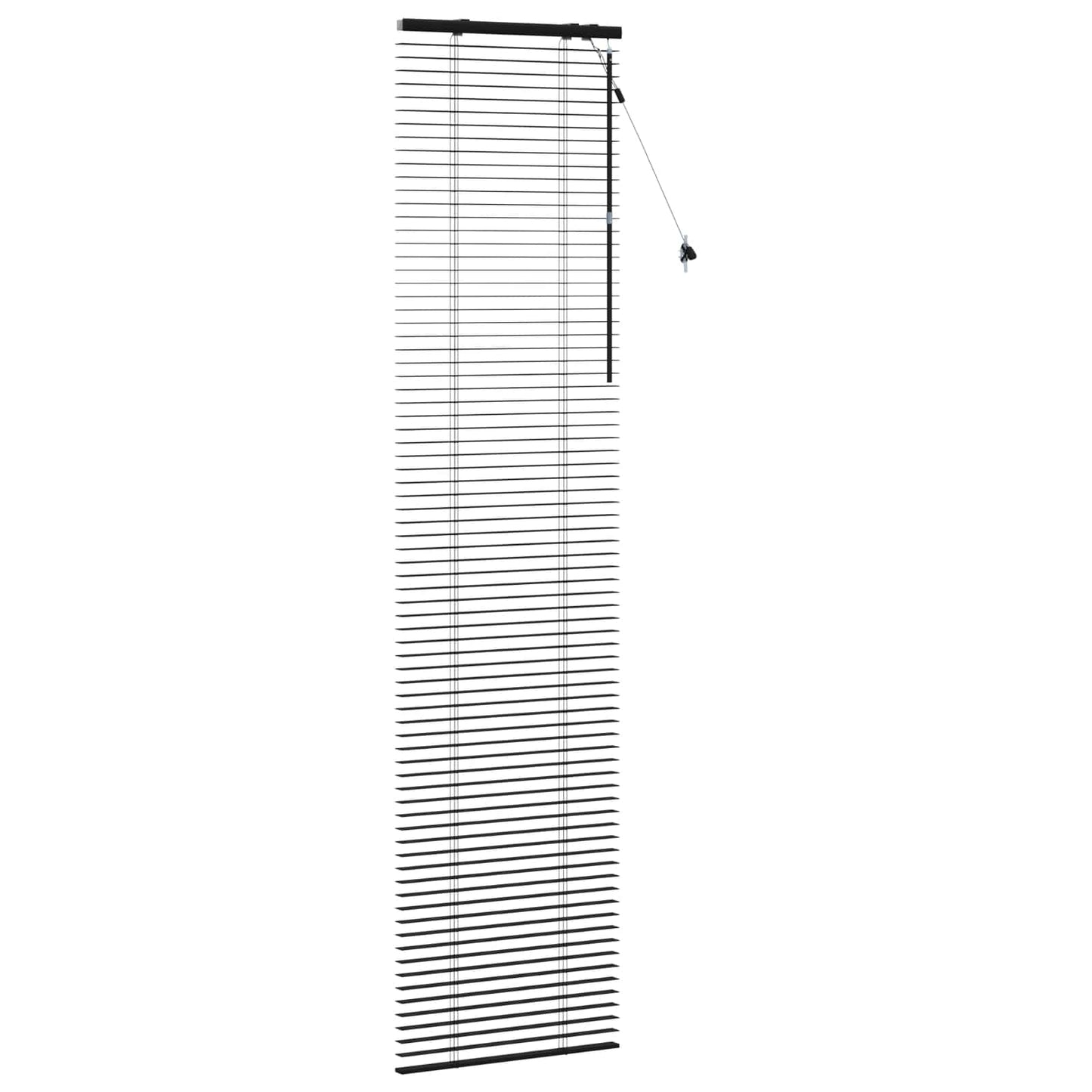 Jaloezie Zwart 65 x 250 cm 35 mm Massief Paulowniahout is nu te koop bij PeponiXL, paradijselijk wonen!