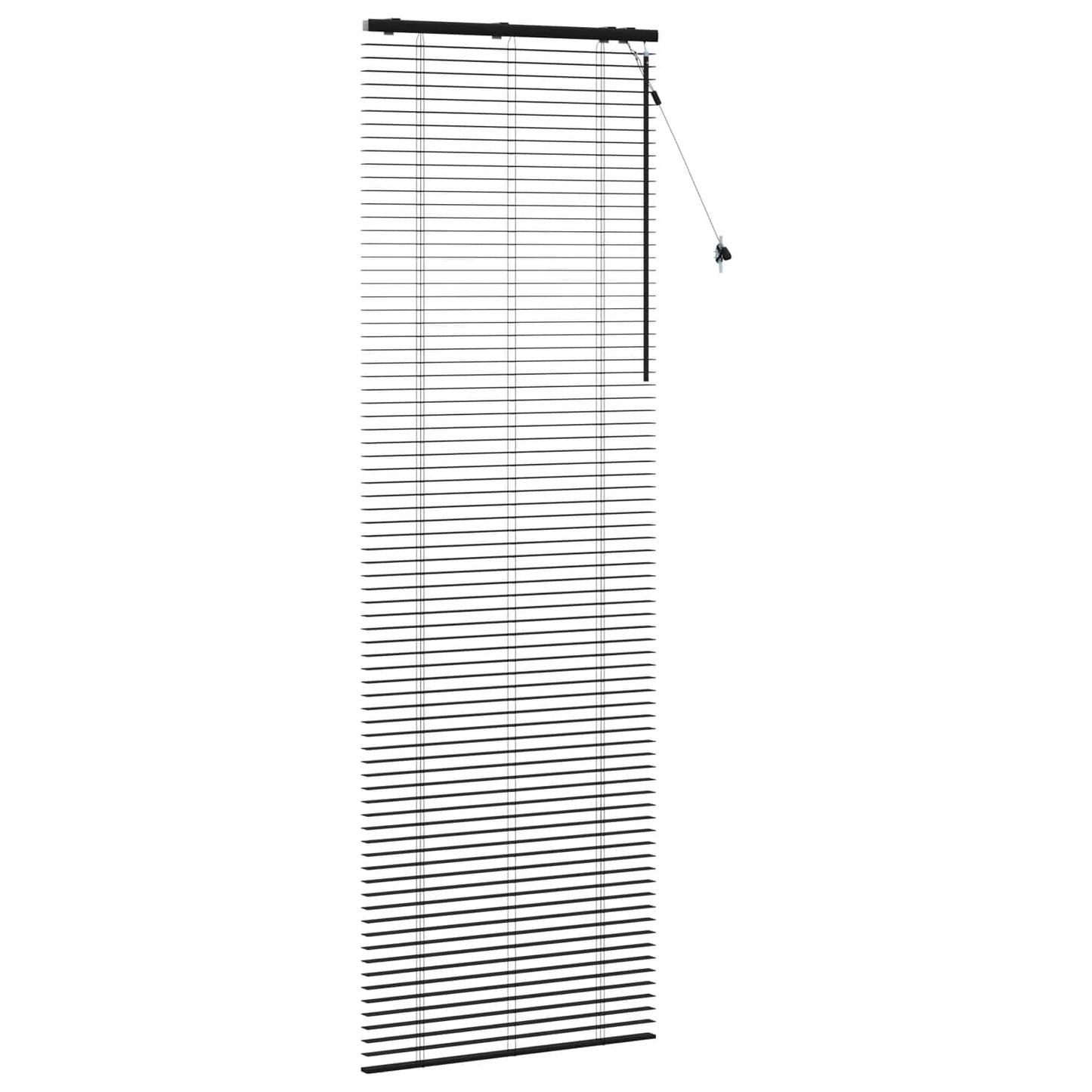 Jaloezie Zwart 95 x 250 cm 35 mm Massief Paulowniahout is nu te koop bij PeponiXL, paradijselijk wonen!