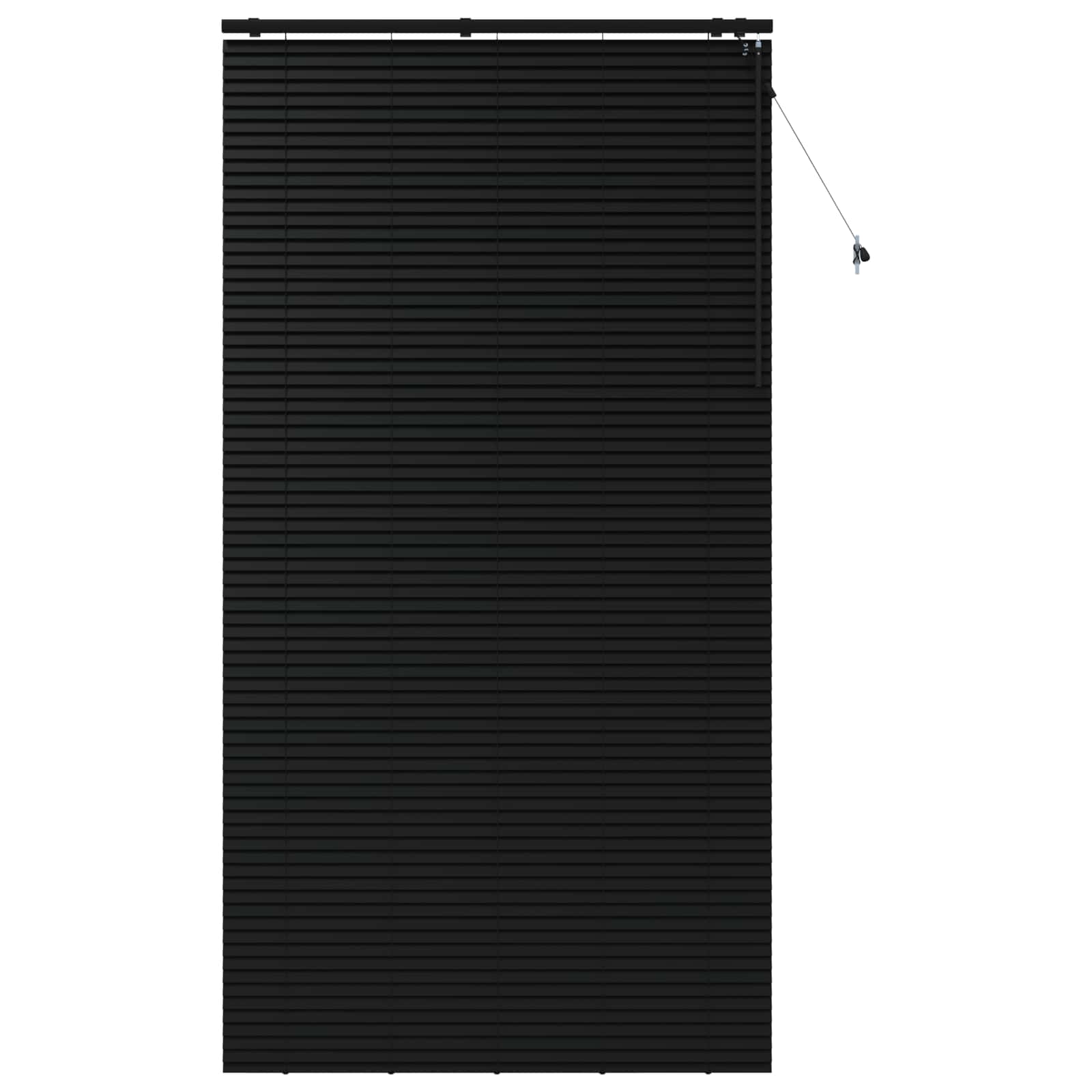 Jaloezie Zwart 140 x 250 cm 35 mm Massief Paulowniahout is nu te koop bij PeponiXL, paradijselijk wonen!