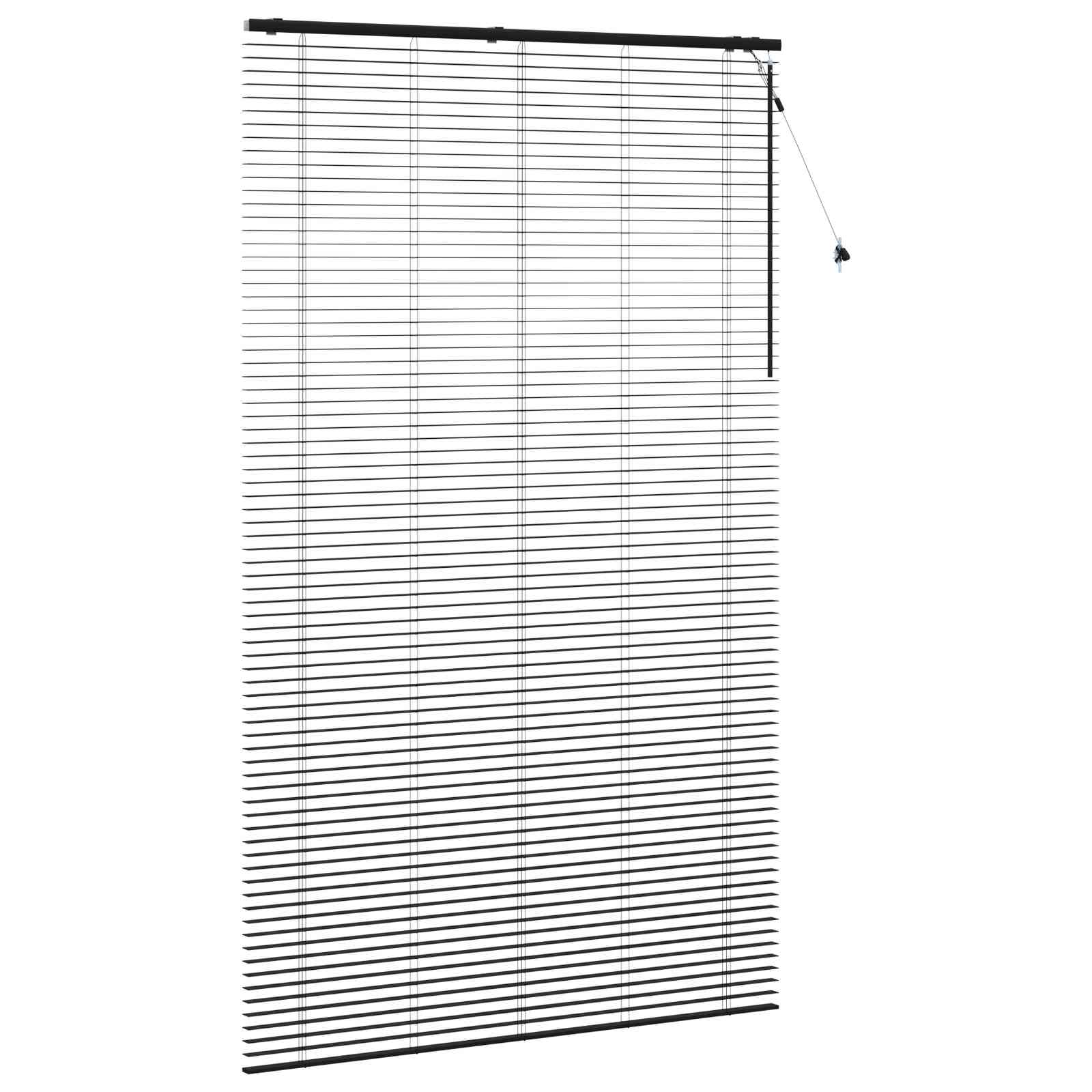 Jaloezie Zwart 155 x 250 cm 35 mm Massief Paulowniahout is nu te koop bij PeponiXL, paradijselijk wonen!