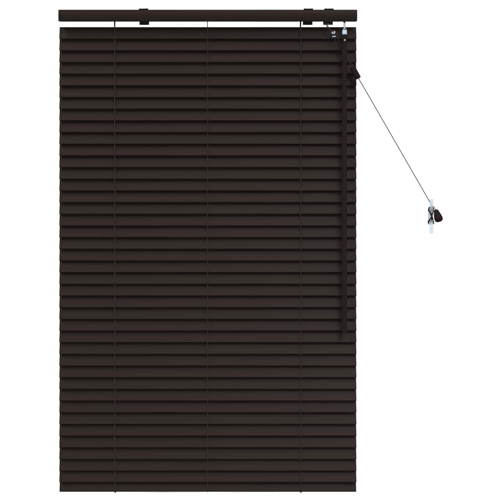 Jaloezie Donkerbruin 70 x 130 cm 35 mm Massief Paulowniahout is nu te koop bij PeponiXL, paradijselijk wonen!