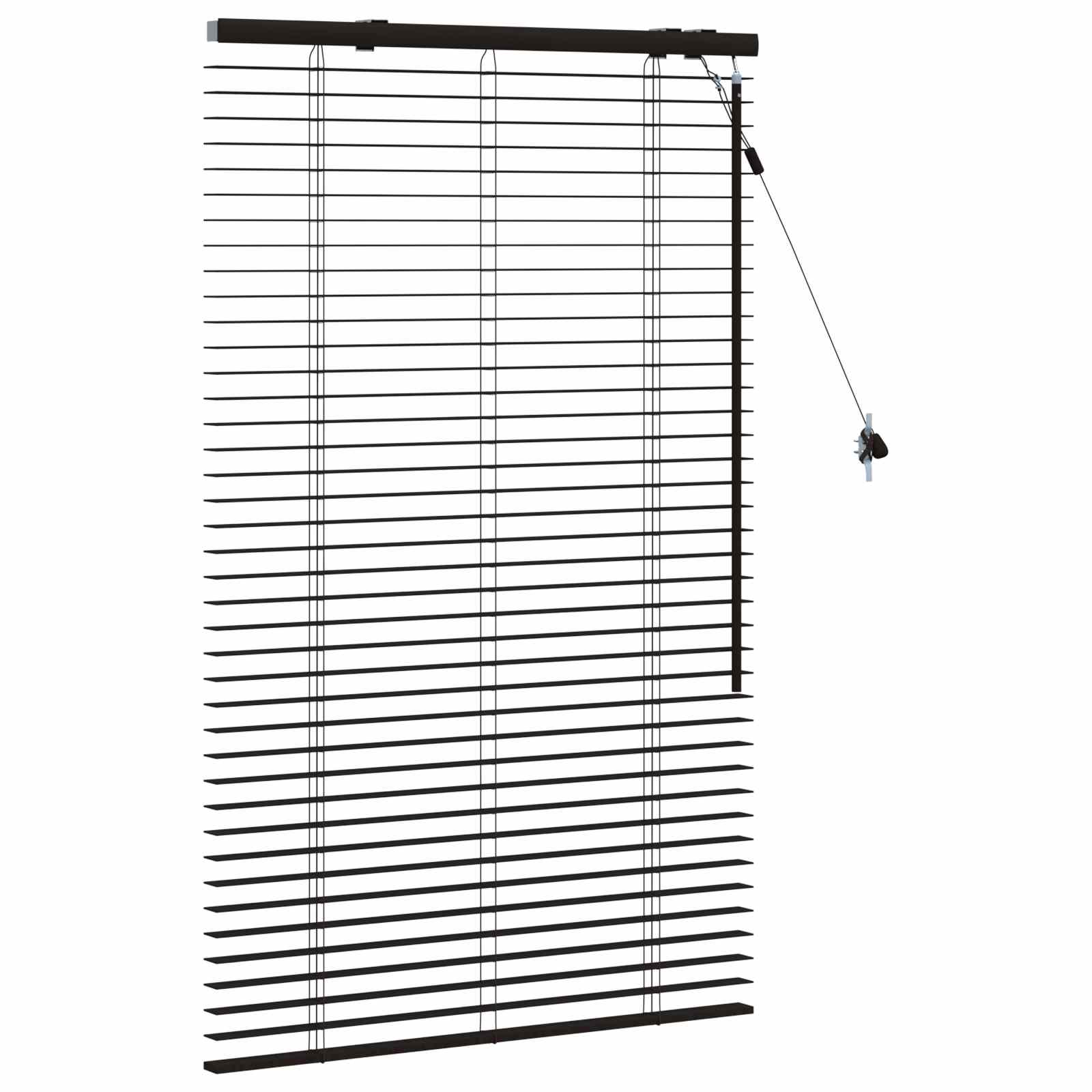 Jaloezie Donkerbruin 80 x 130 cm 35 mm Massief Paulowniahout is nu te koop bij PeponiXL, paradijselijk wonen!