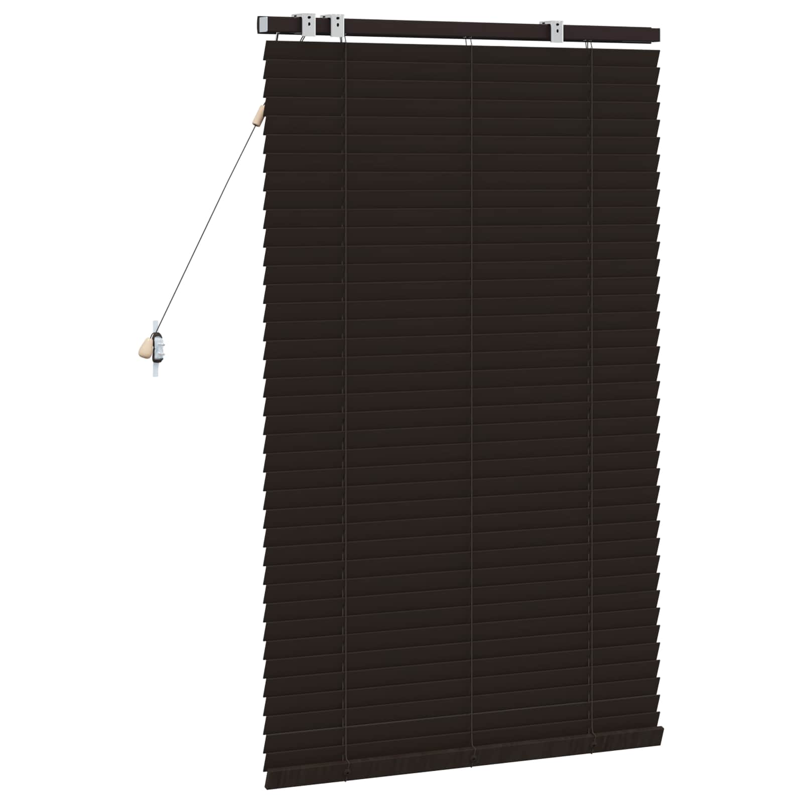 Jaloezie Donkerbruin 80 x 130 cm 35 mm Massief Paulowniahout is nu te koop bij PeponiXL, paradijselijk wonen!