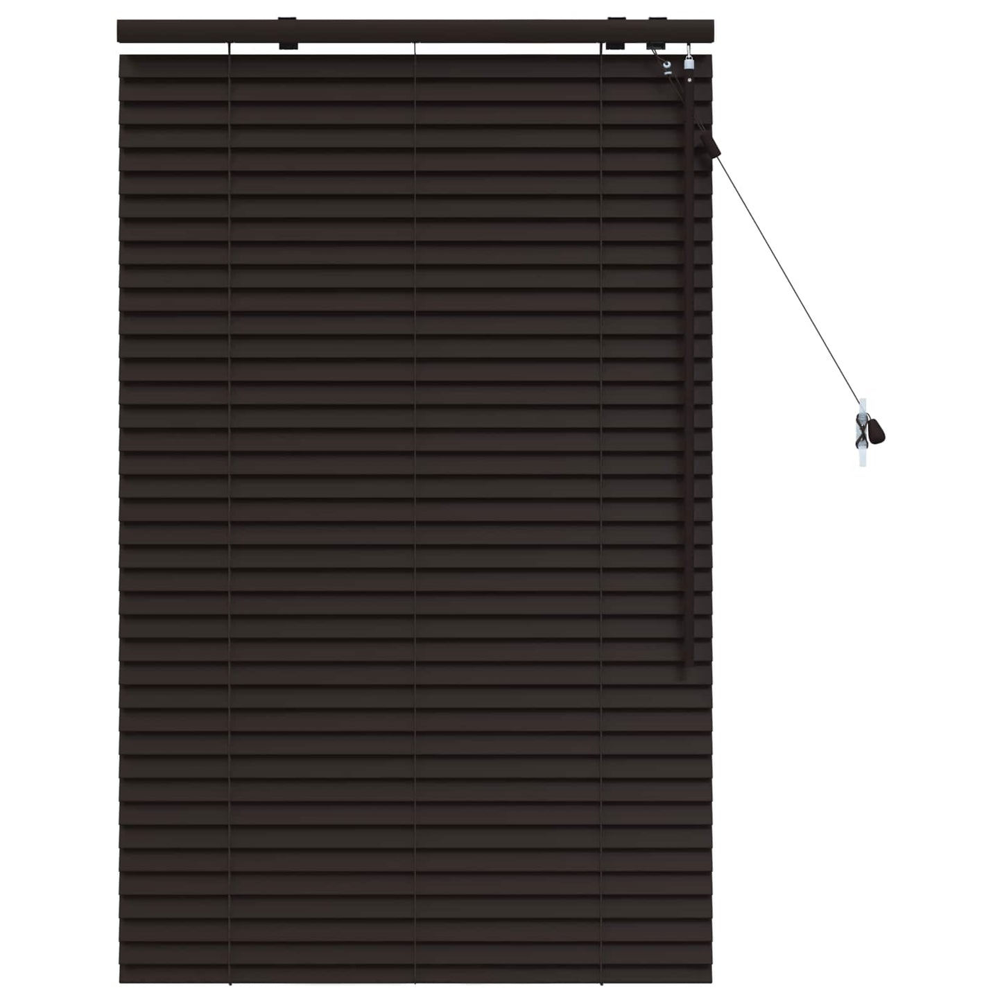Jaloezie Donkerbruin 80 x 130 cm 35 mm Massief Paulowniahout is nu te koop bij PeponiXL, paradijselijk wonen!