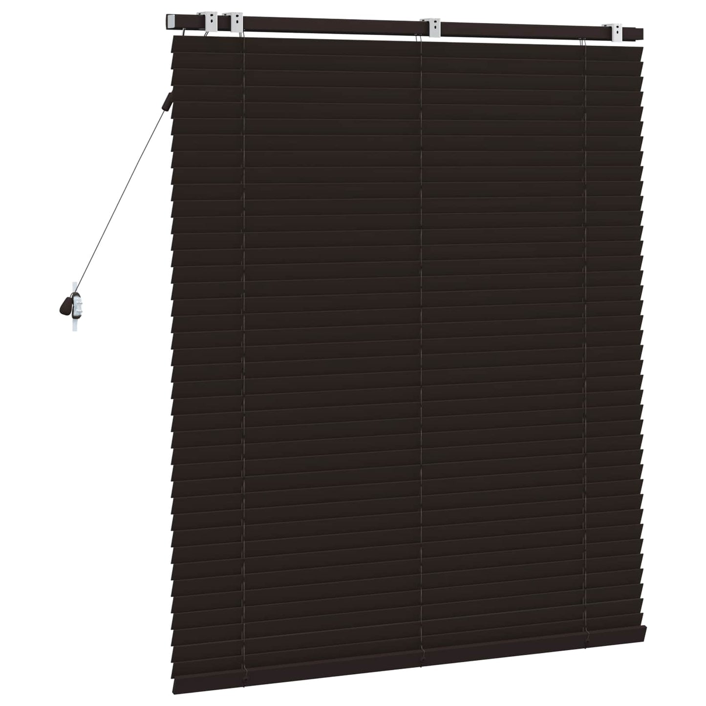 Jaloezie Donkerbruin 105 x 130 cm 35 mm Massief Paulowniahout is nu te koop bij PeponiXL, paradijselijk wonen!