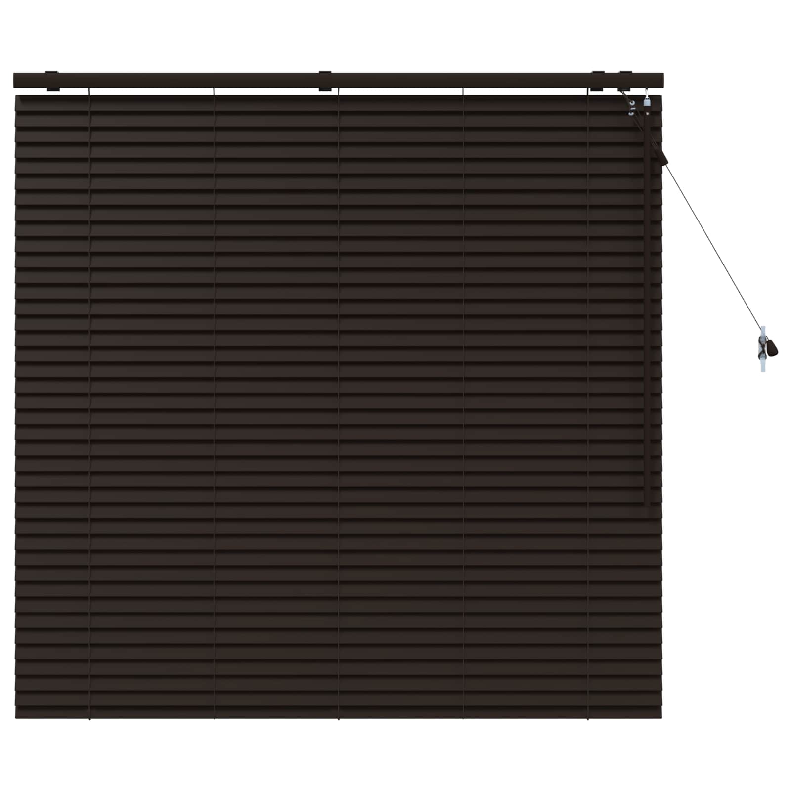 Jaloezie Donkerbruin 140 x 130 cm 35 mm Massief Paulowniahout is nu te koop bij PeponiXL, paradijselijk wonen!