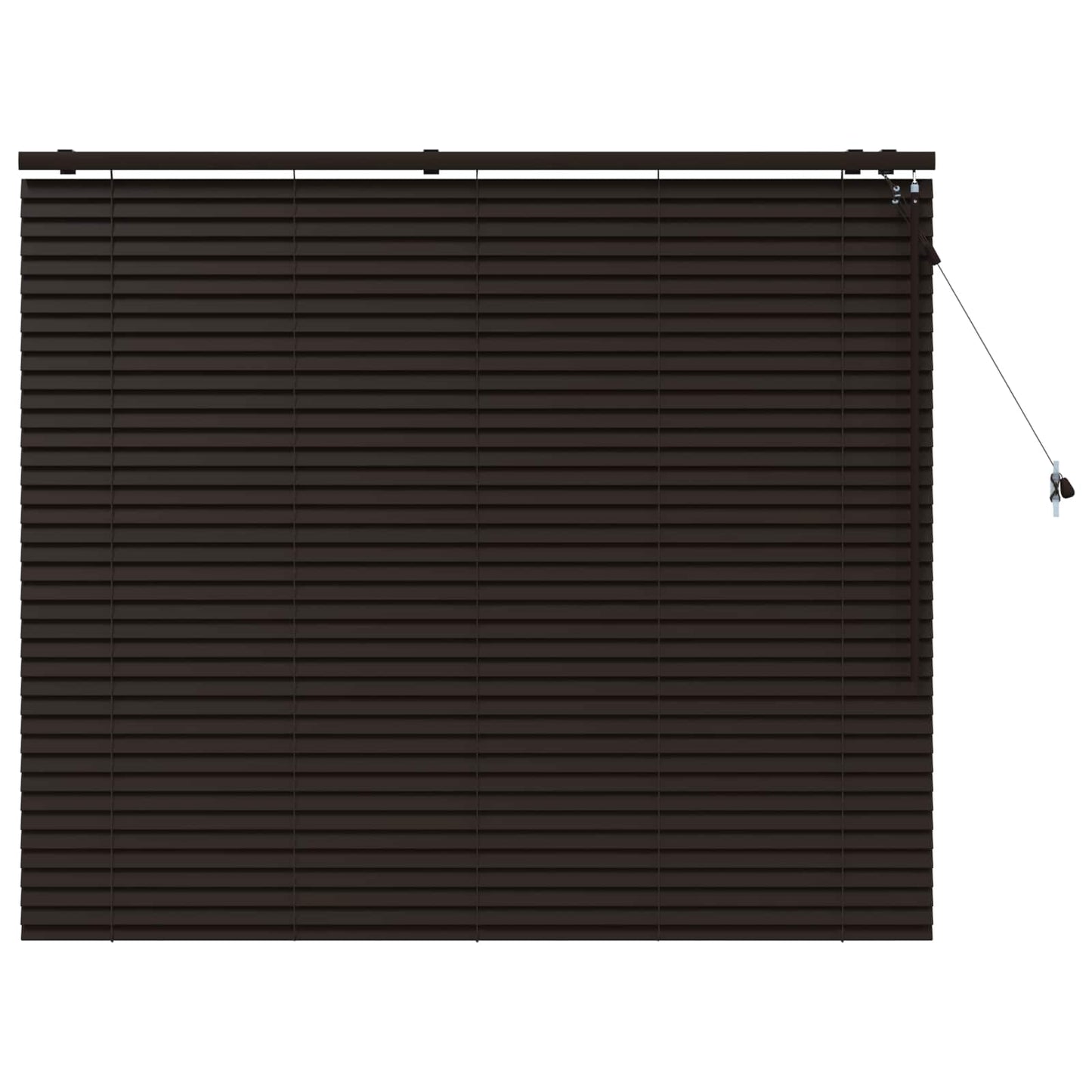 Jaloezie Donkerbruin 145 x 130 cm 35 mm Massief Paulowniahout is nu te koop bij PeponiXL, paradijselijk wonen!