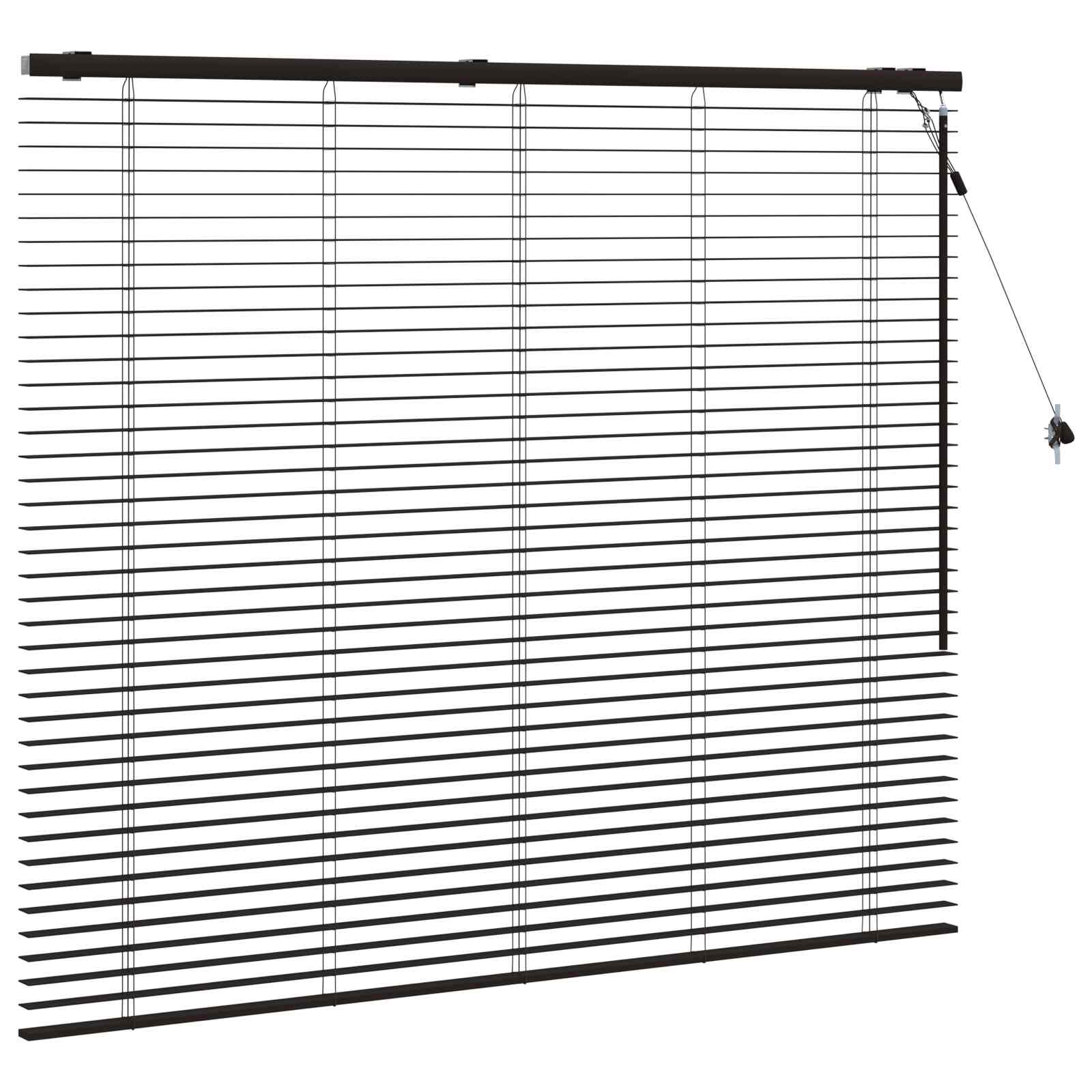 Jaloezie Donkerbruin 150 x 130 cm 35 mm Massief Paulowniahout is nu te koop bij PeponiXL, paradijselijk wonen!