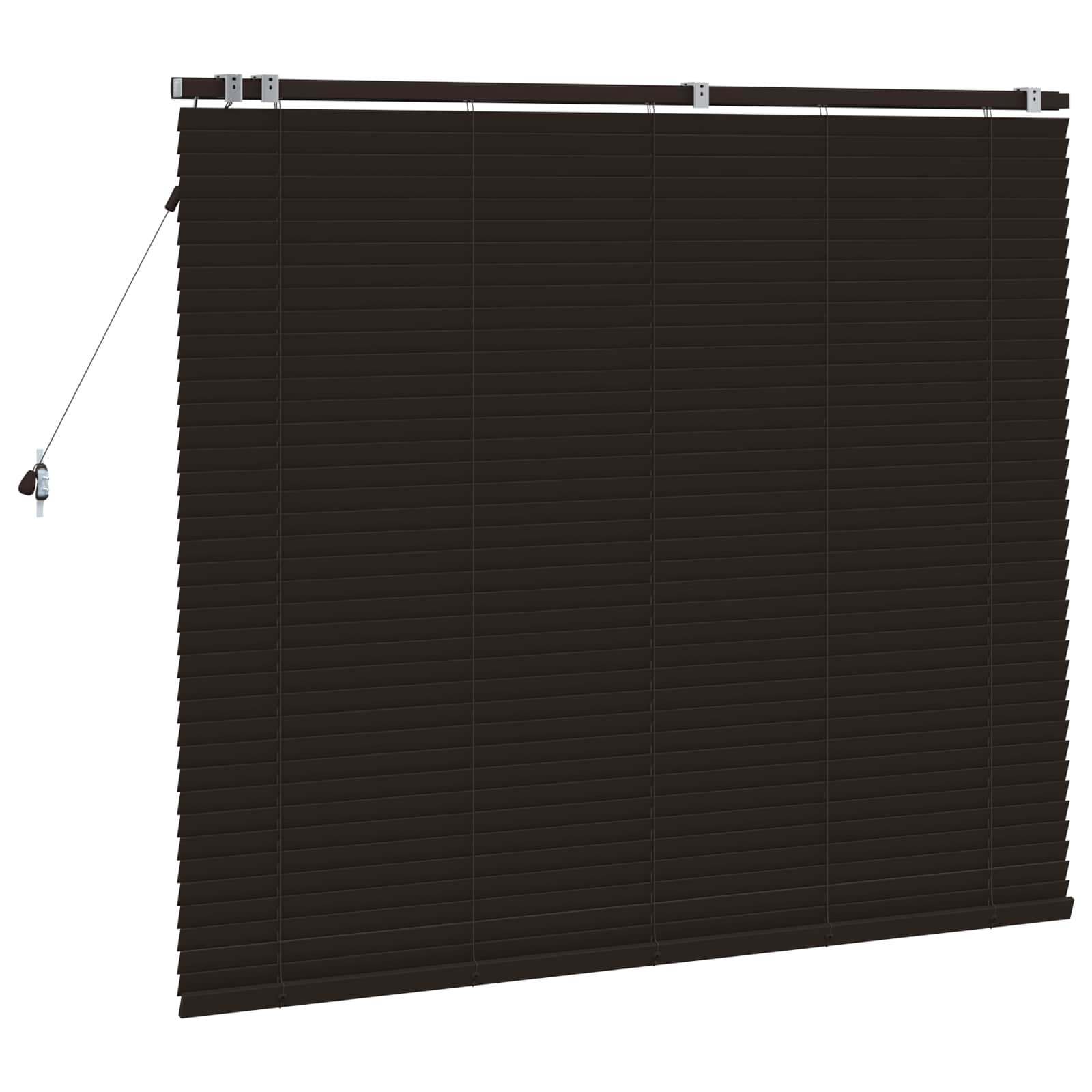 Jaloezie Donkerbruin 155 x 130 cm 35 mm Massief Paulowniahout is nu te koop bij PeponiXL, paradijselijk wonen!