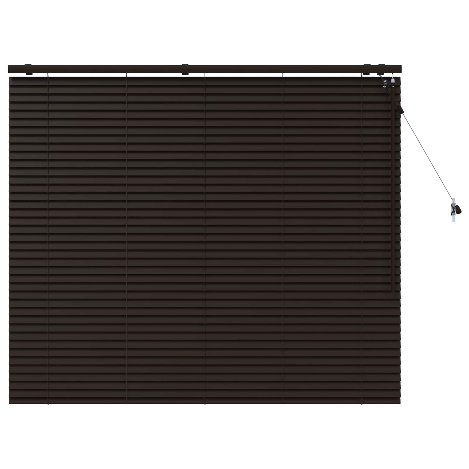 Jaloezie Donkerbruin 160 x 130 cm 35 mm Massief Paulowniahout is nu te koop bij PeponiXL, paradijselijk wonen!