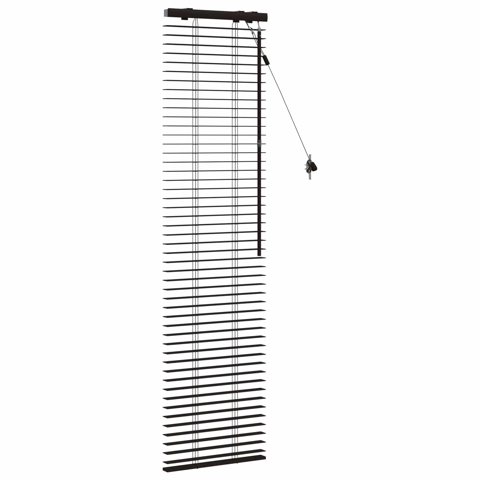 Jaloezie Donkerbruin 45 x 160 cm 35 mm Massief Paulowniahout is nu te koop bij PeponiXL, paradijselijk wonen!
