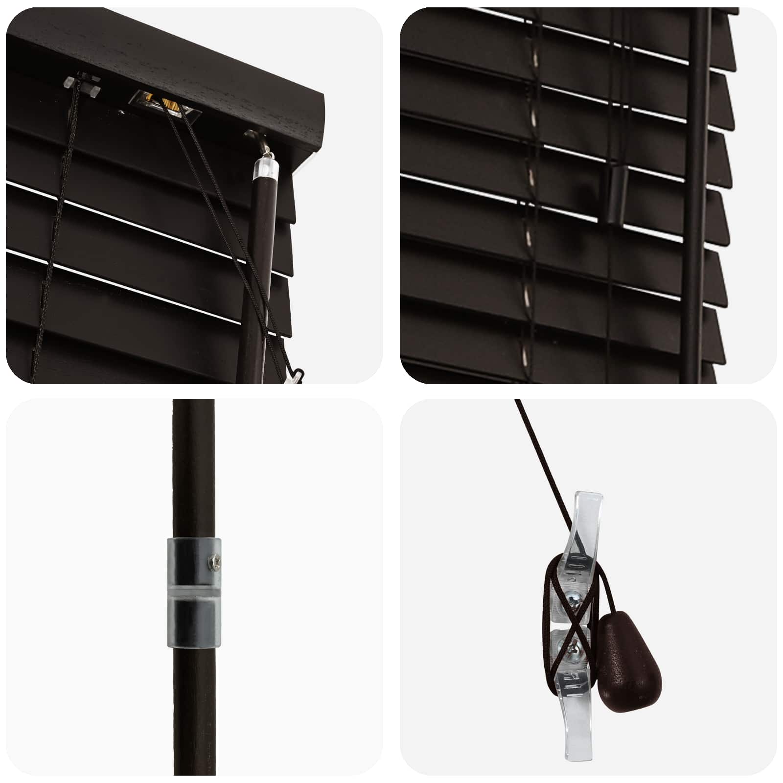 Jaloezie Donkerbruin 70 x 160 cm 35 mm Massief Paulowniahout is nu te koop bij PeponiXL, paradijselijk wonen!