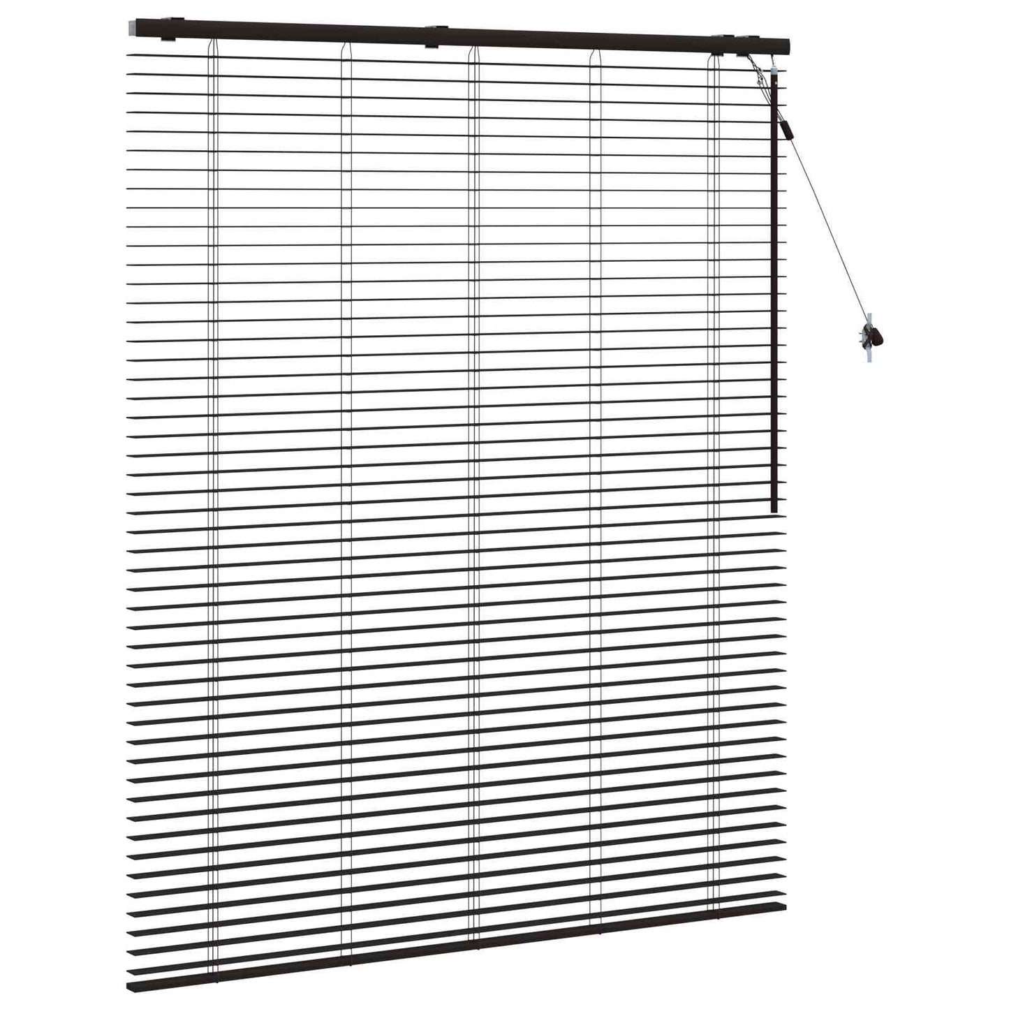 Jaloezie Donkerbruin 135 x 160 cm 35 mm Massief Paulowniahout is nu te koop bij PeponiXL, paradijselijk wonen!