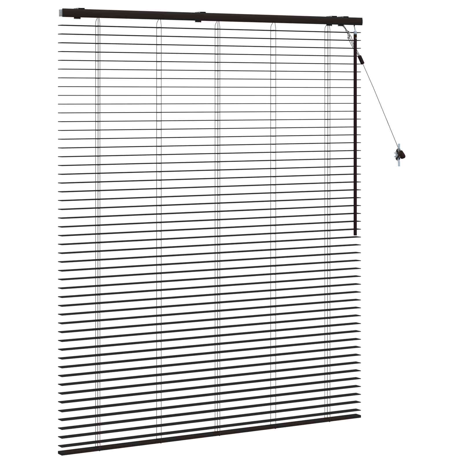 Jaloezie Donkerbruin 140 x 160 cm 35 mm Massief Paulowniahout is nu te koop bij PeponiXL, paradijselijk wonen!