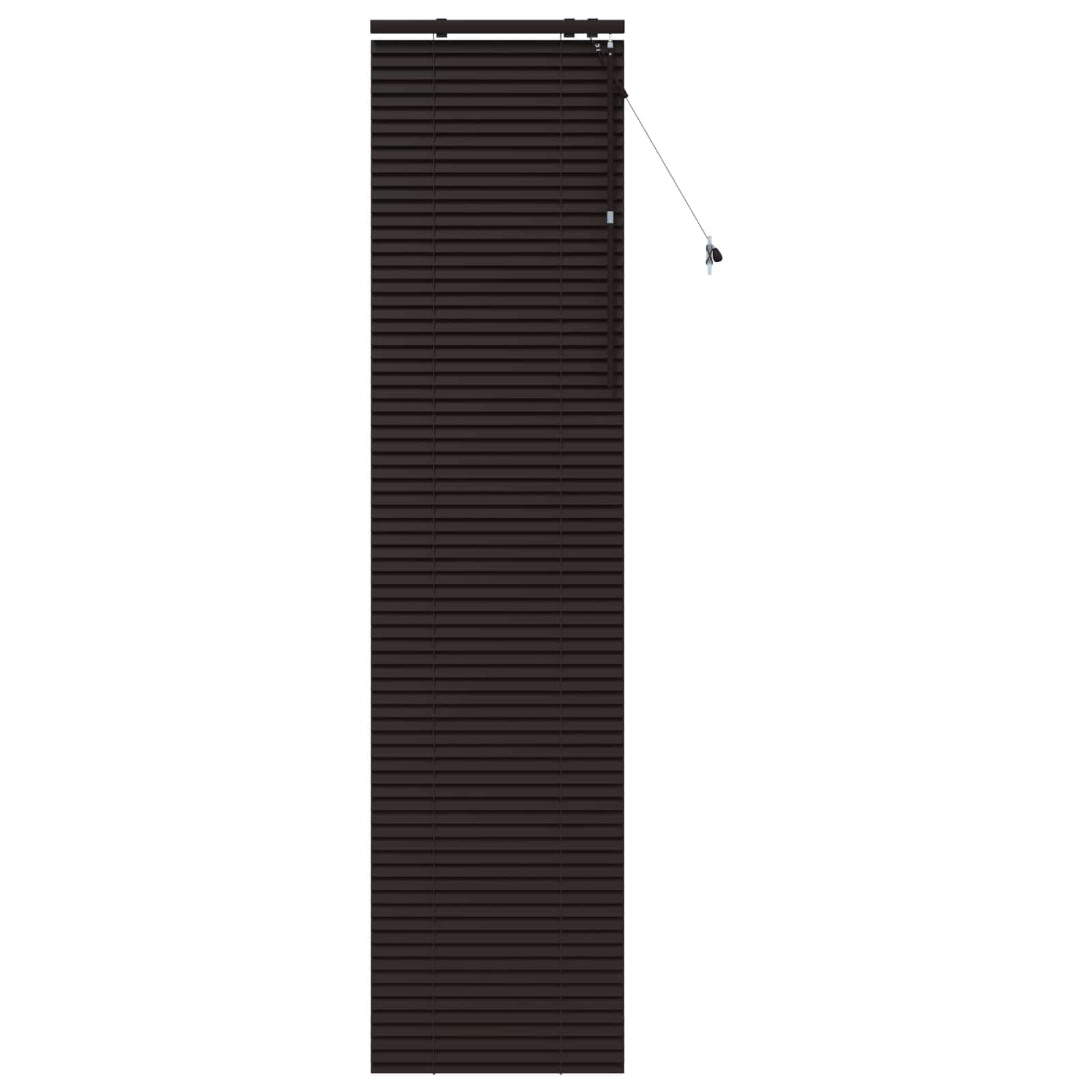 Jaloezie Donkerbruin 65 x 250 cm 35 mm Massief Paulowniahout is nu te koop bij PeponiXL, paradijselijk wonen!